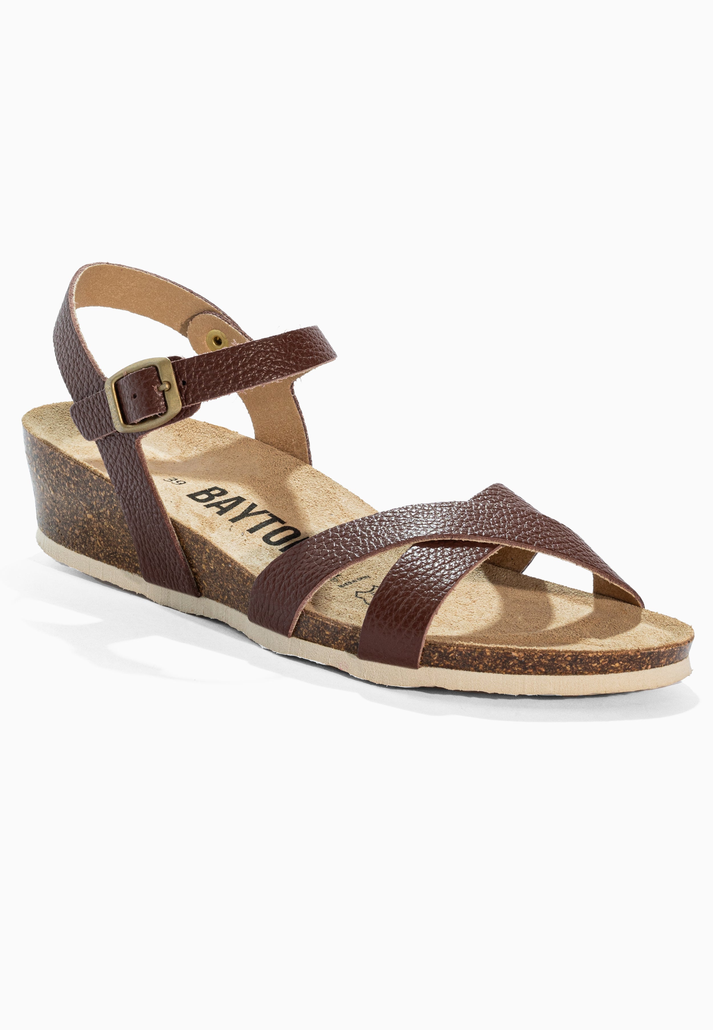 Canberra Brown Leather Sandals