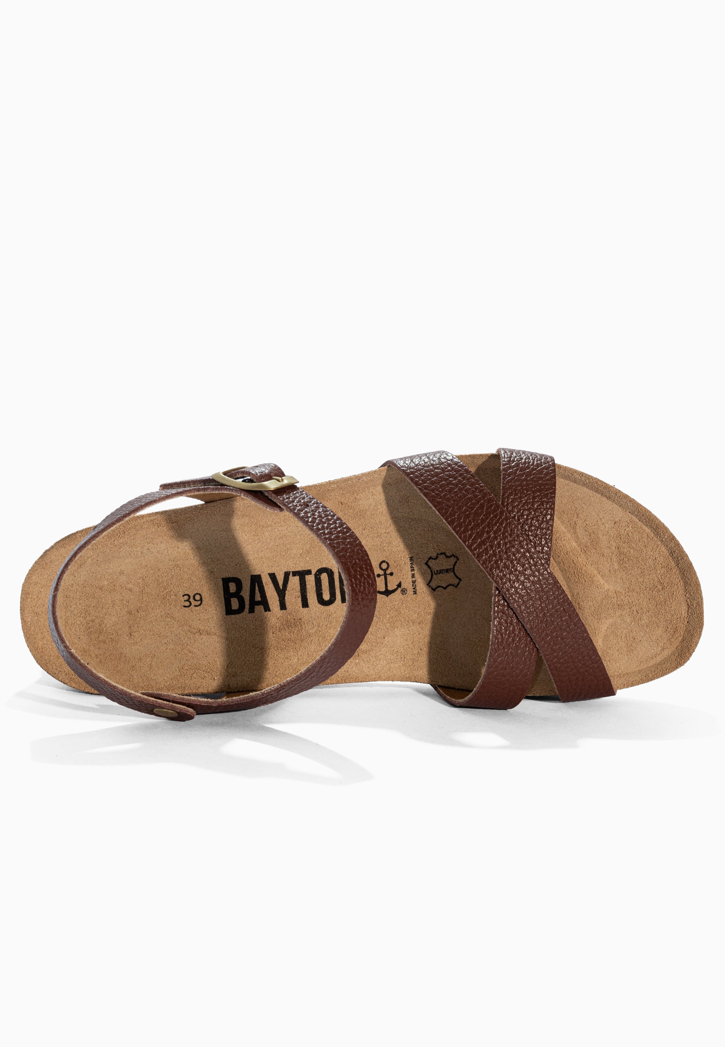 Canberra Brown Leather Sandals