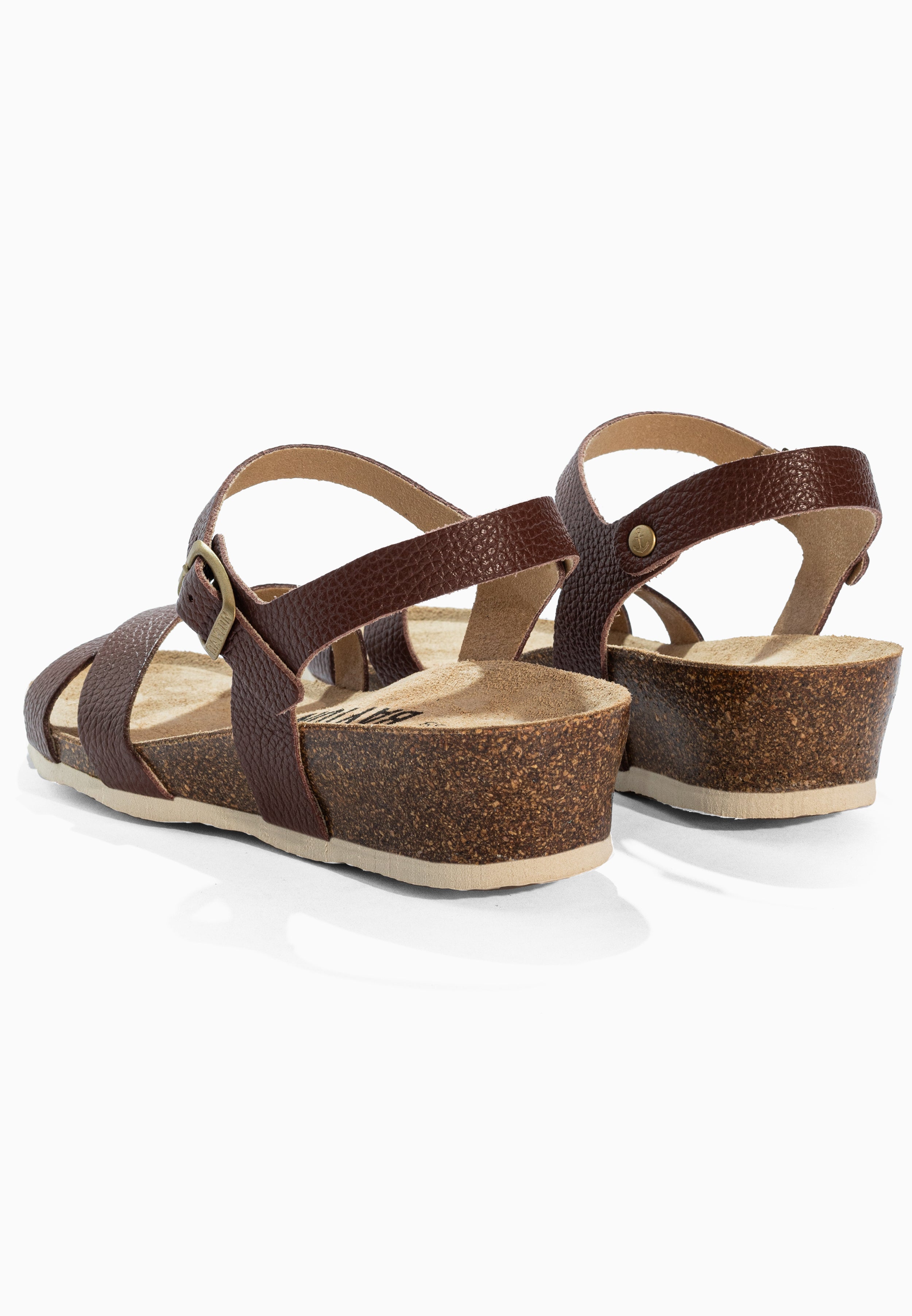 Canberra Brown Leather Sandals