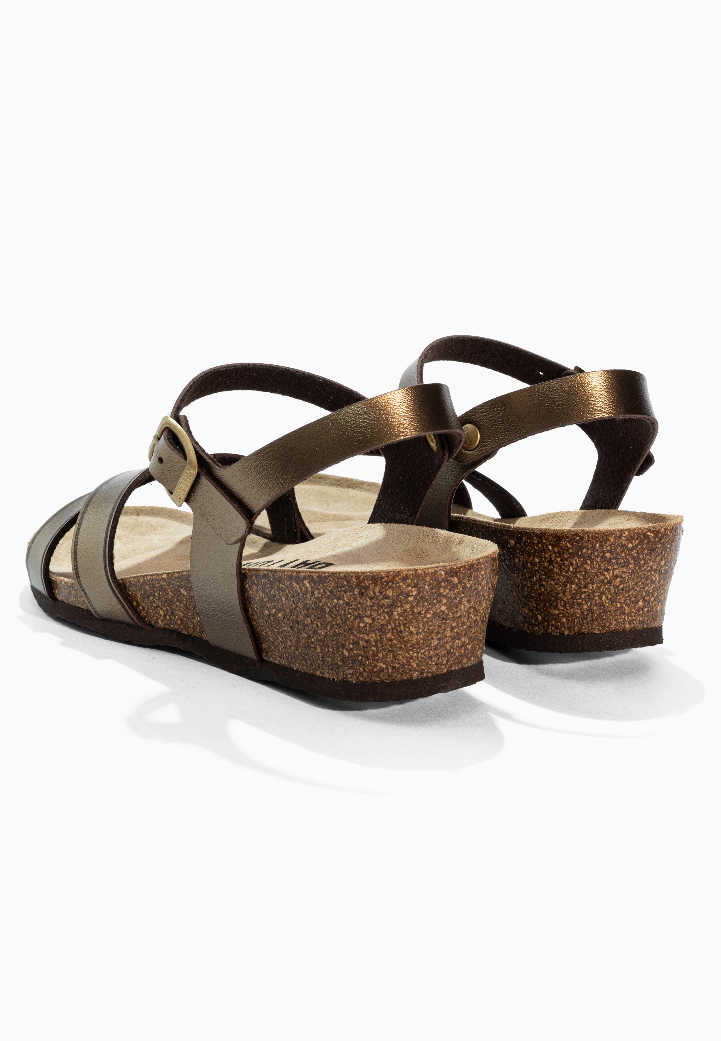 Canberra Bronze and Brown Sandals