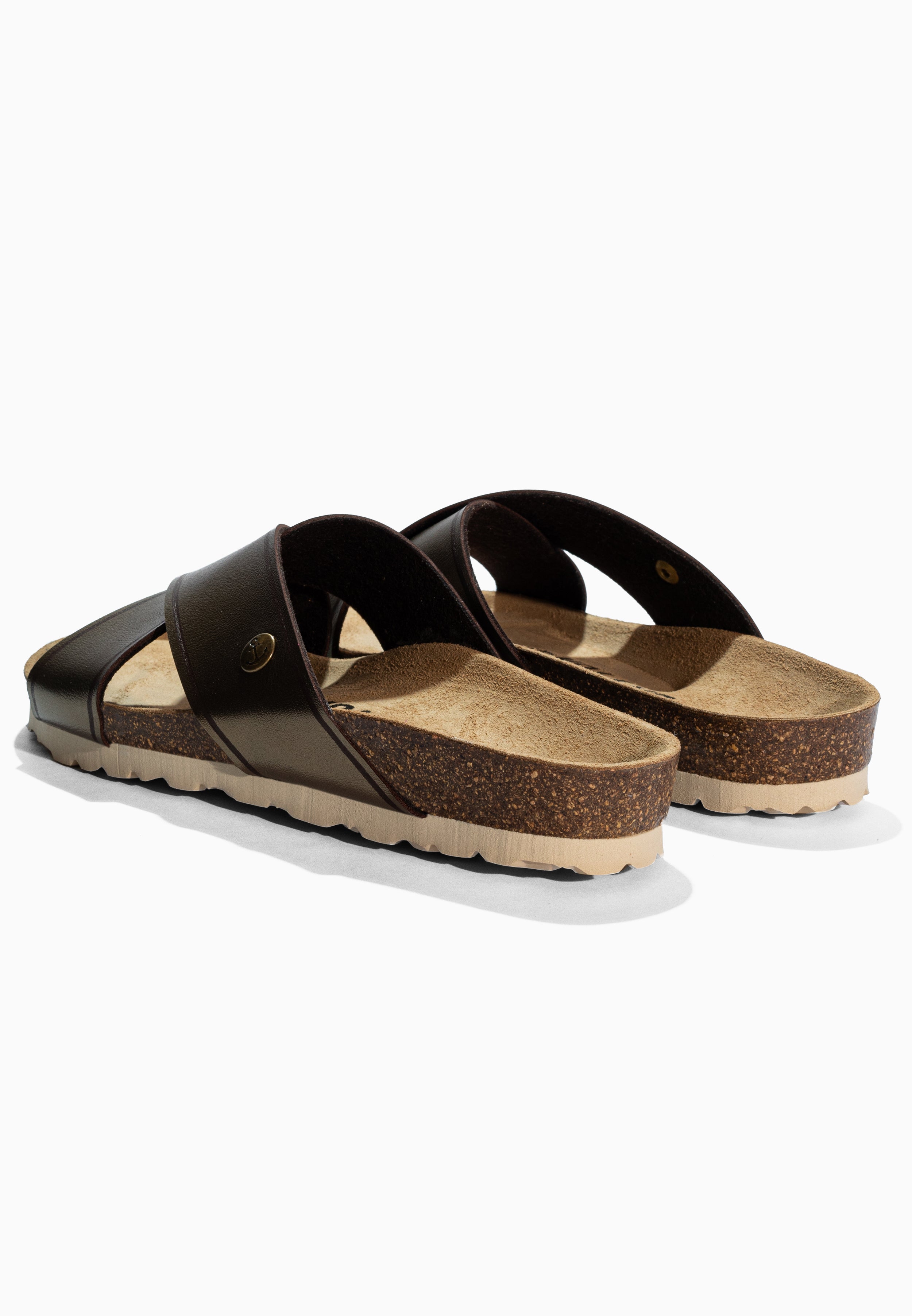 Elche Bronze and Brown Sandals