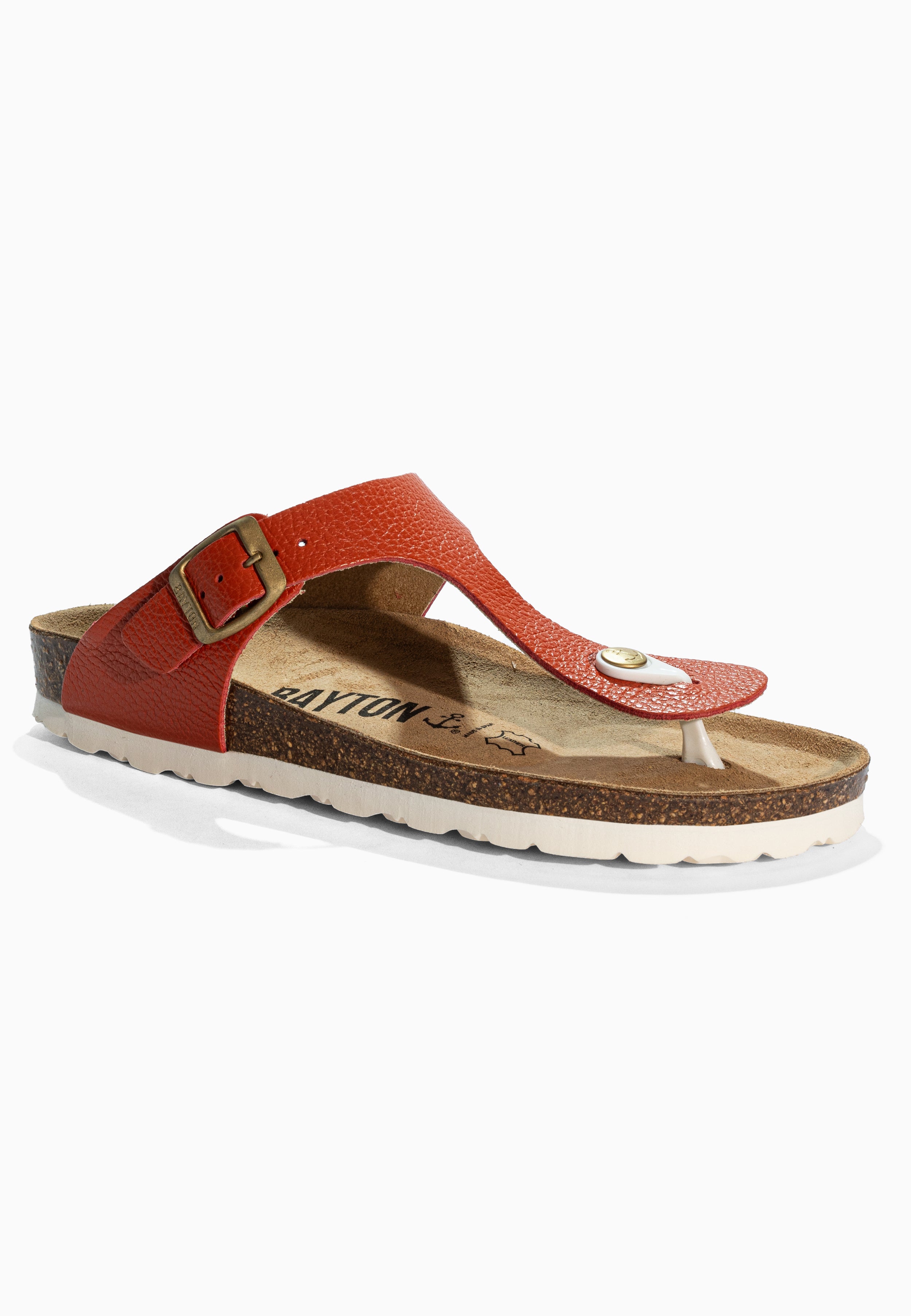 Orange Mercury Leather Sandals