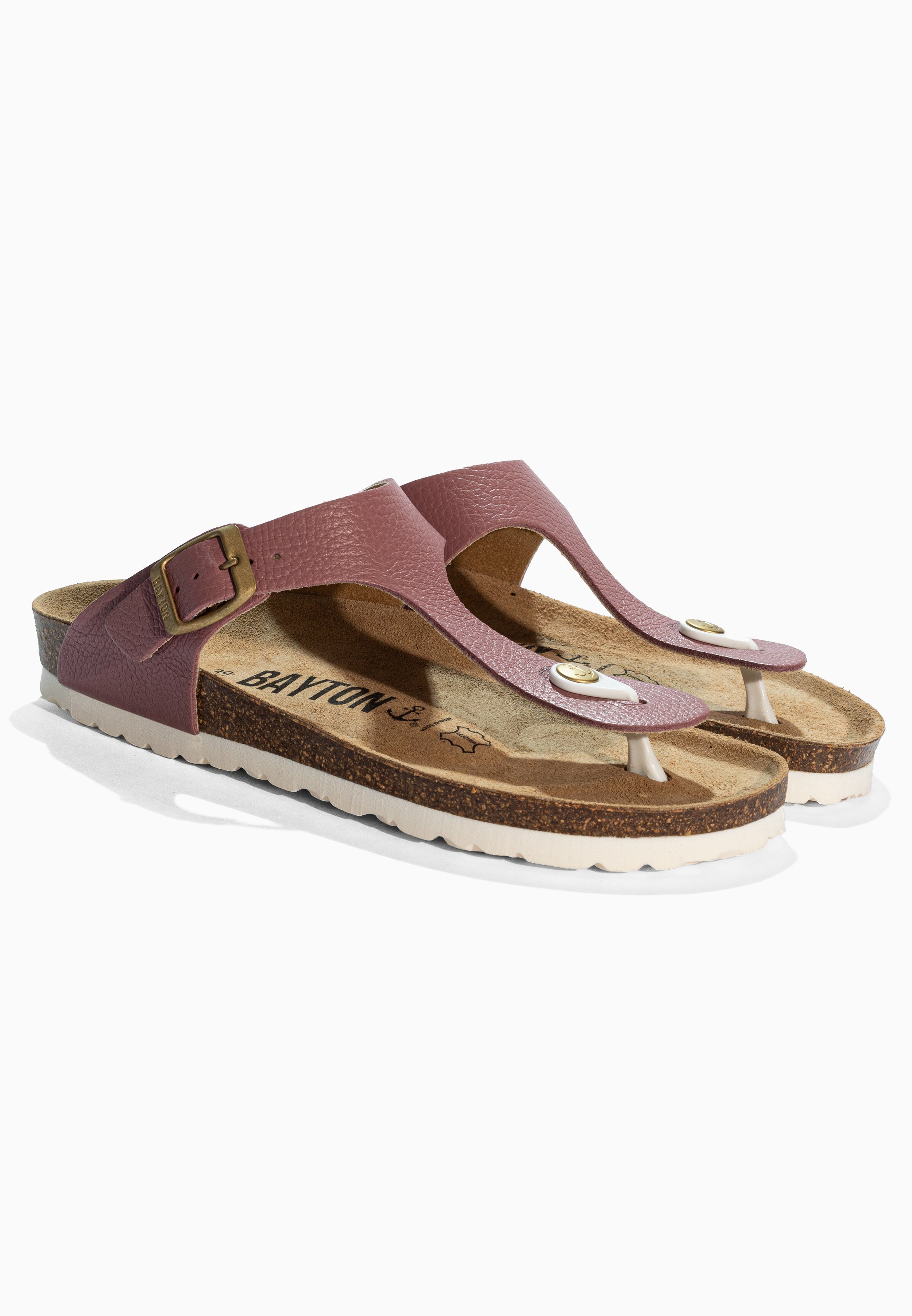 Mercury Pink Leather Sandals