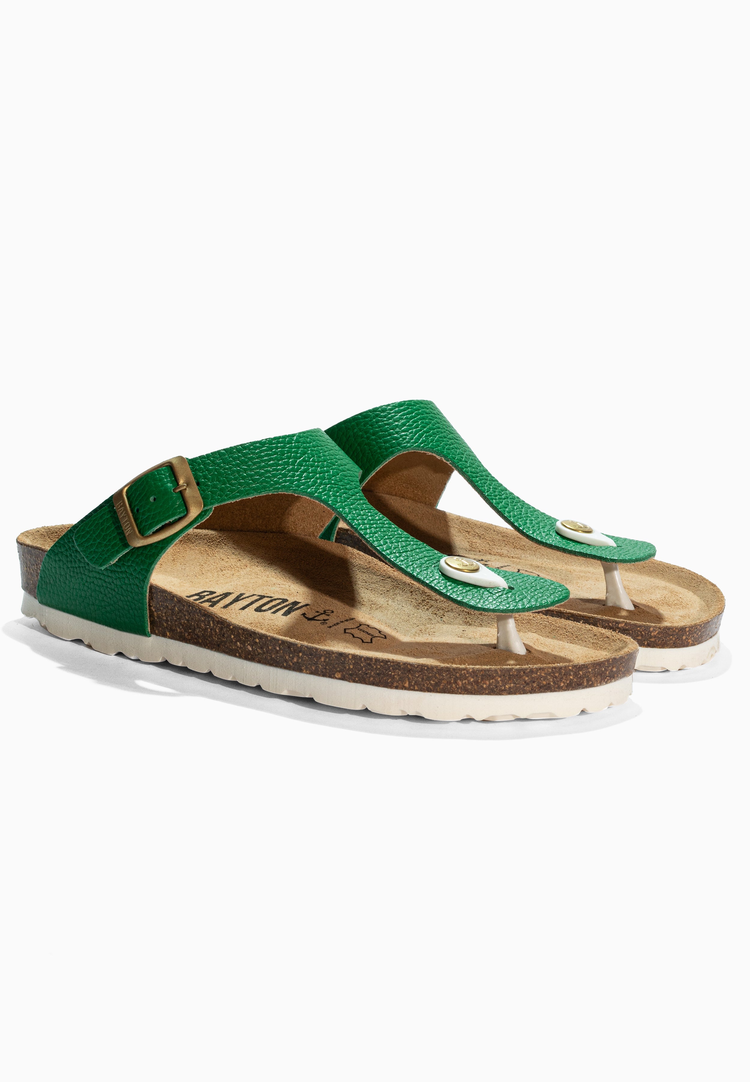 Sandales Mercure Vert en Cuir