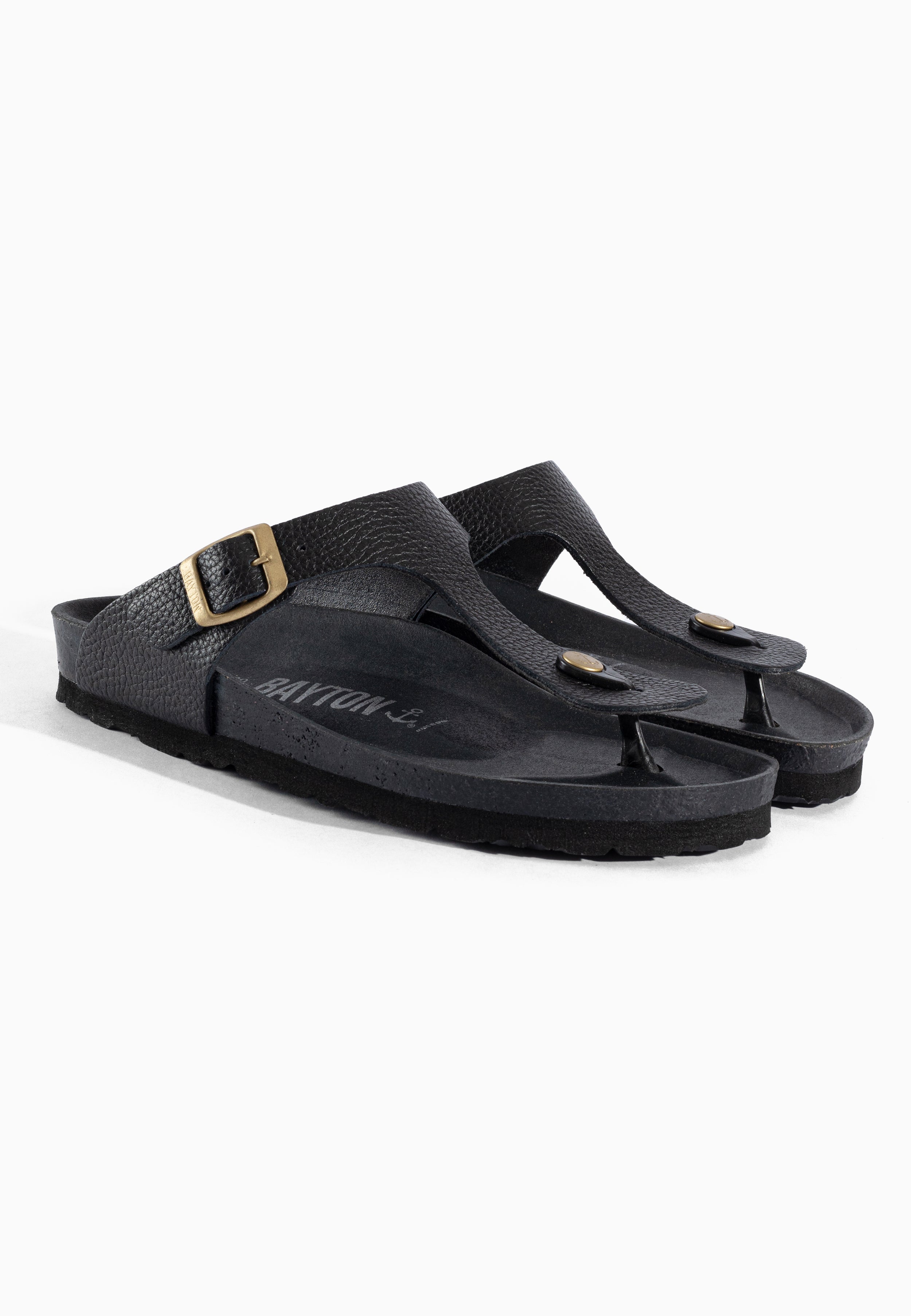 Black Mercury Leather Sandals