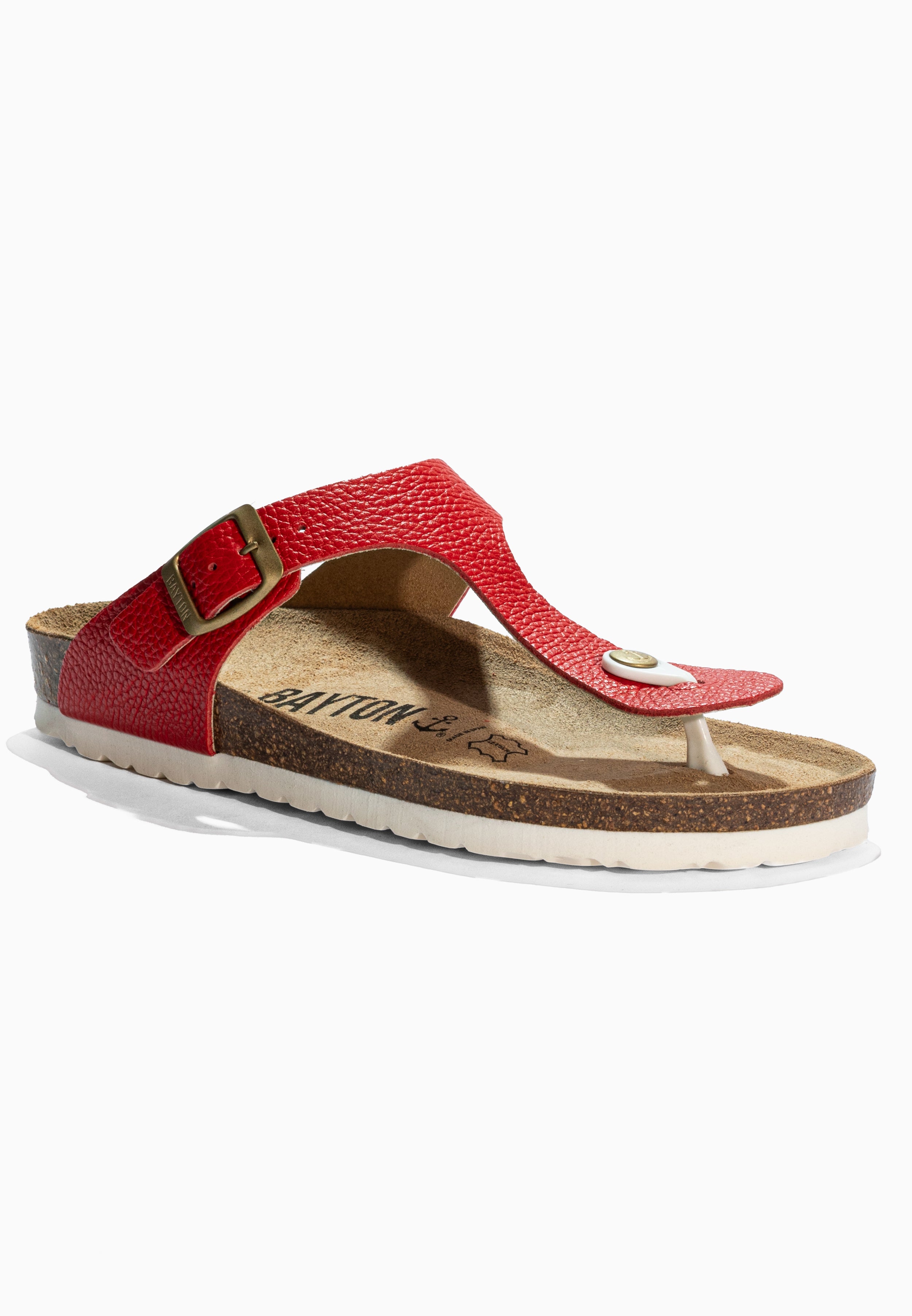 Sandales Mercure Rouge en Cuir