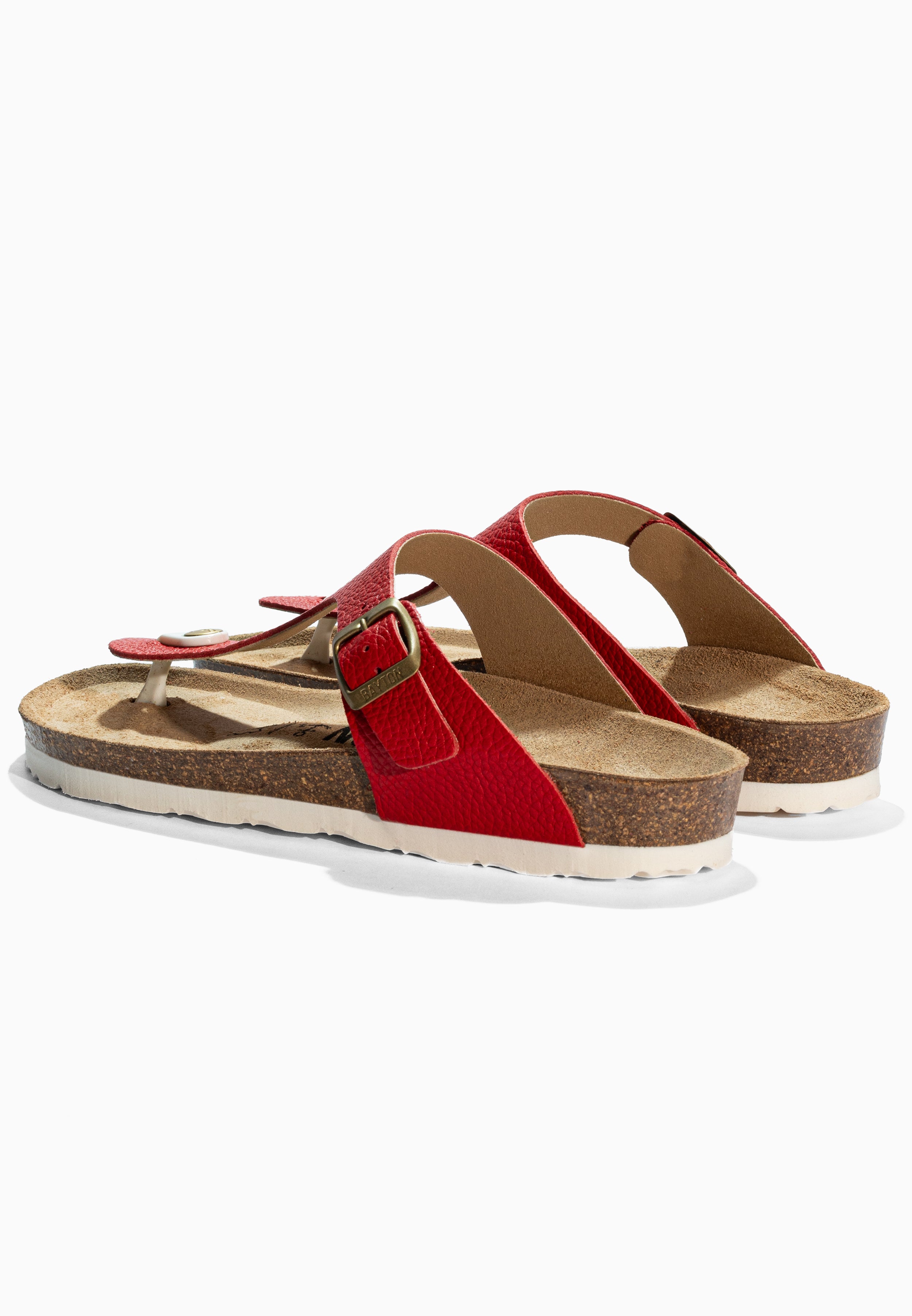 Red Mercury Leather Sandals