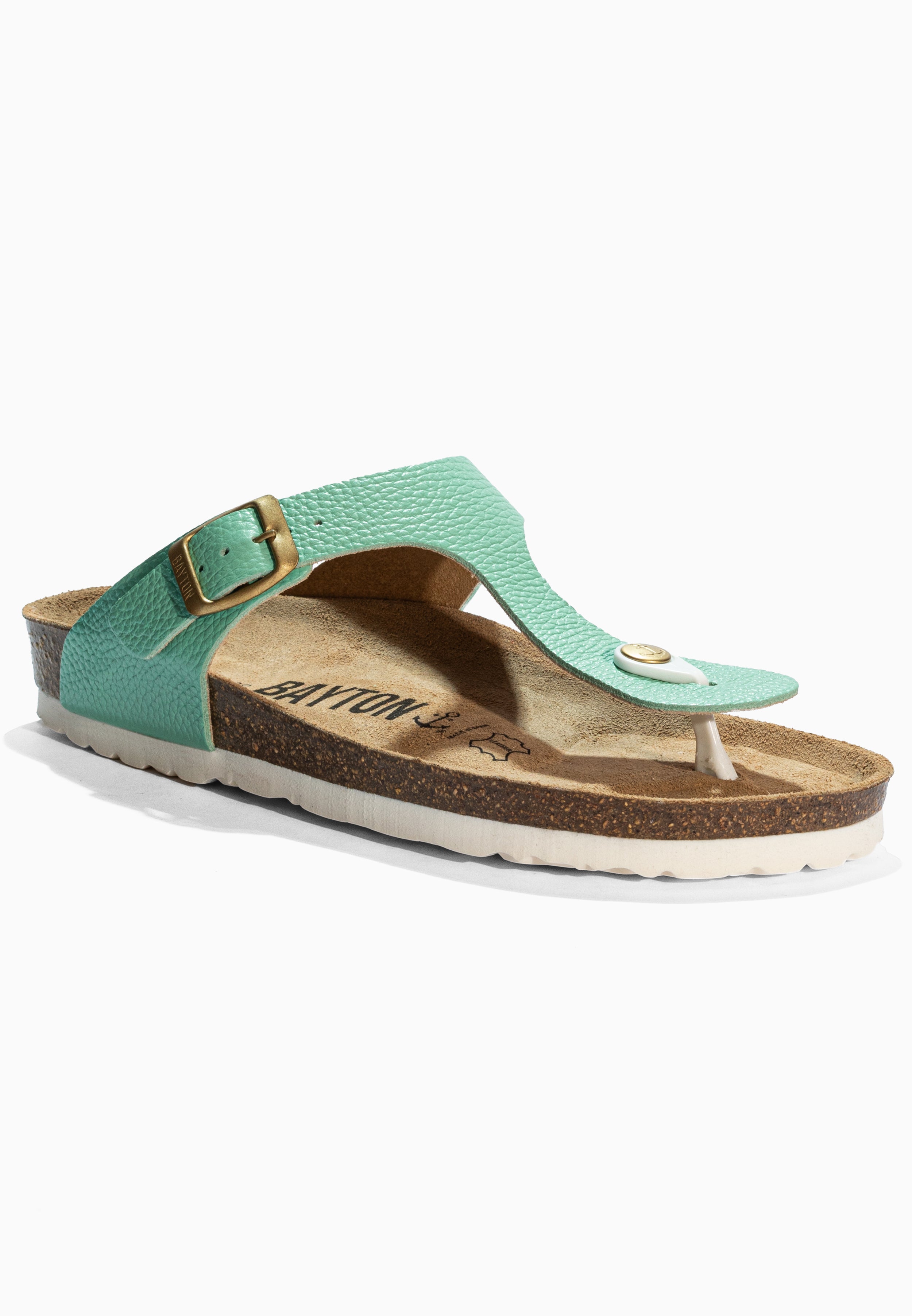 Mercury Mint Leather Sandals