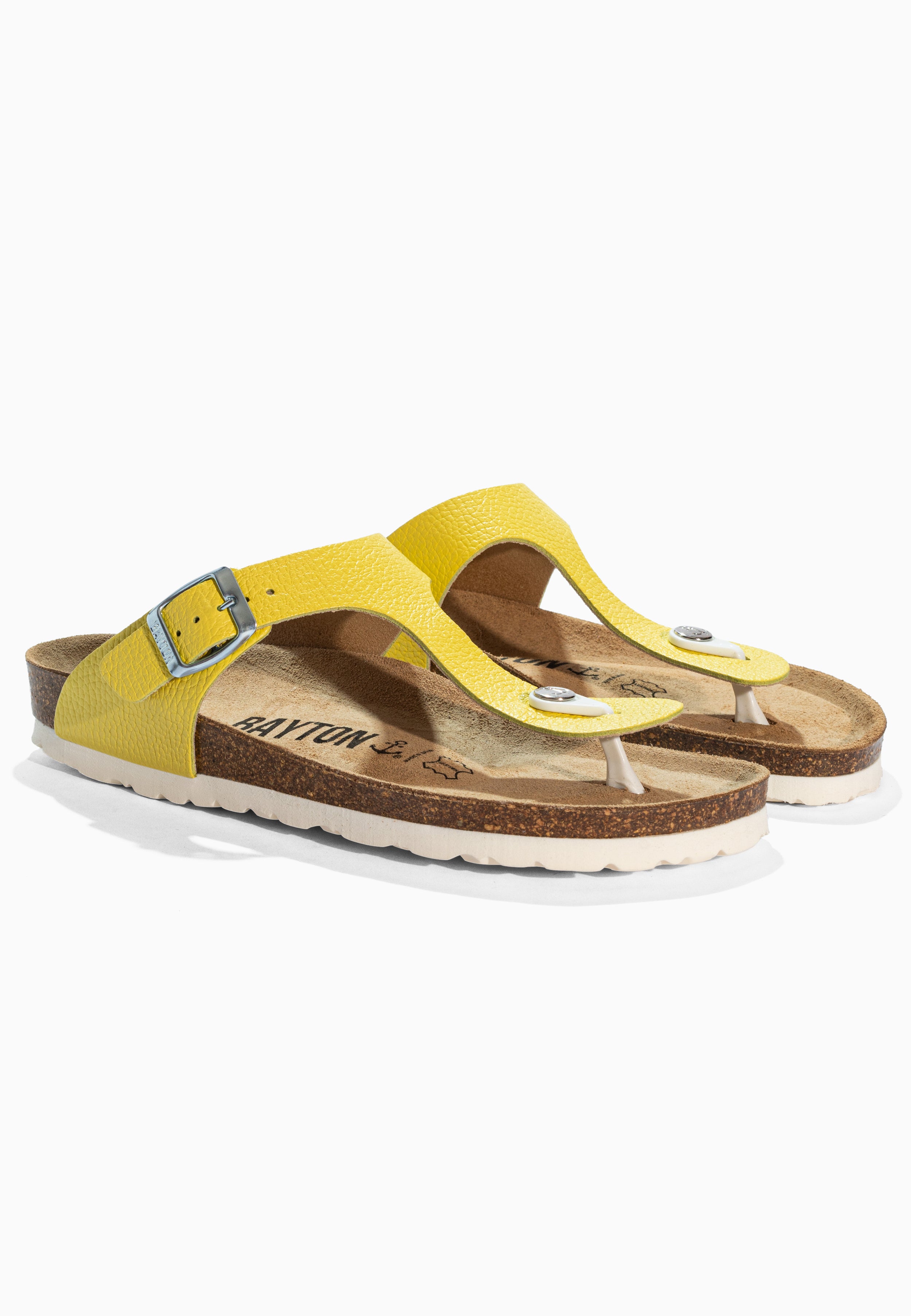 Yellow Mercury Leather Sandals