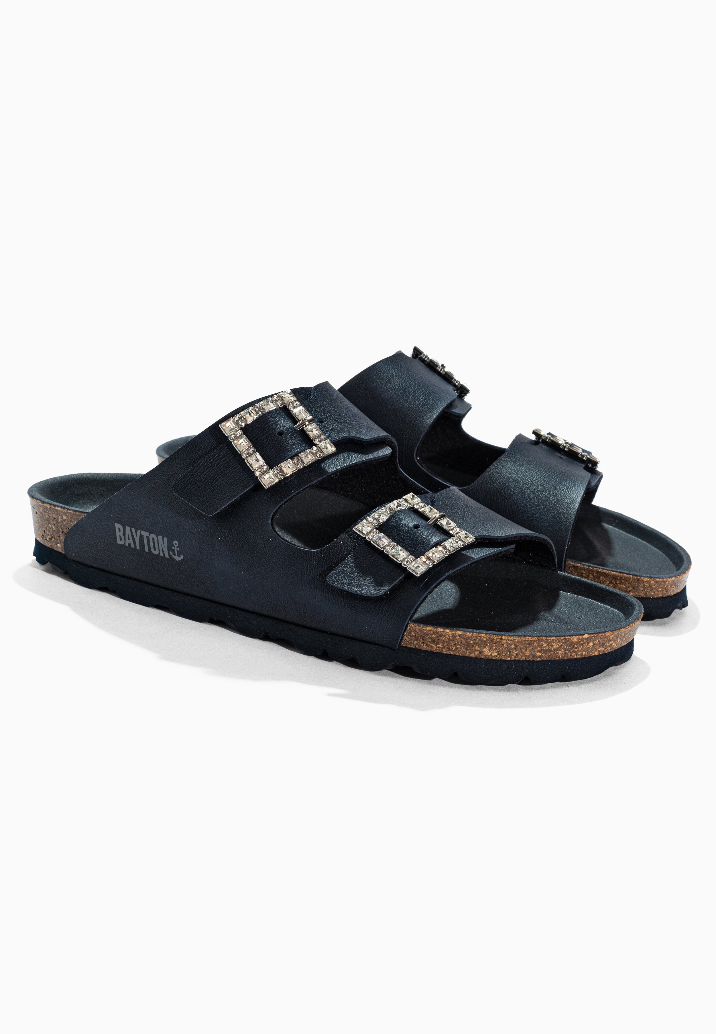 Sandales Strass Atlas Bleu marine