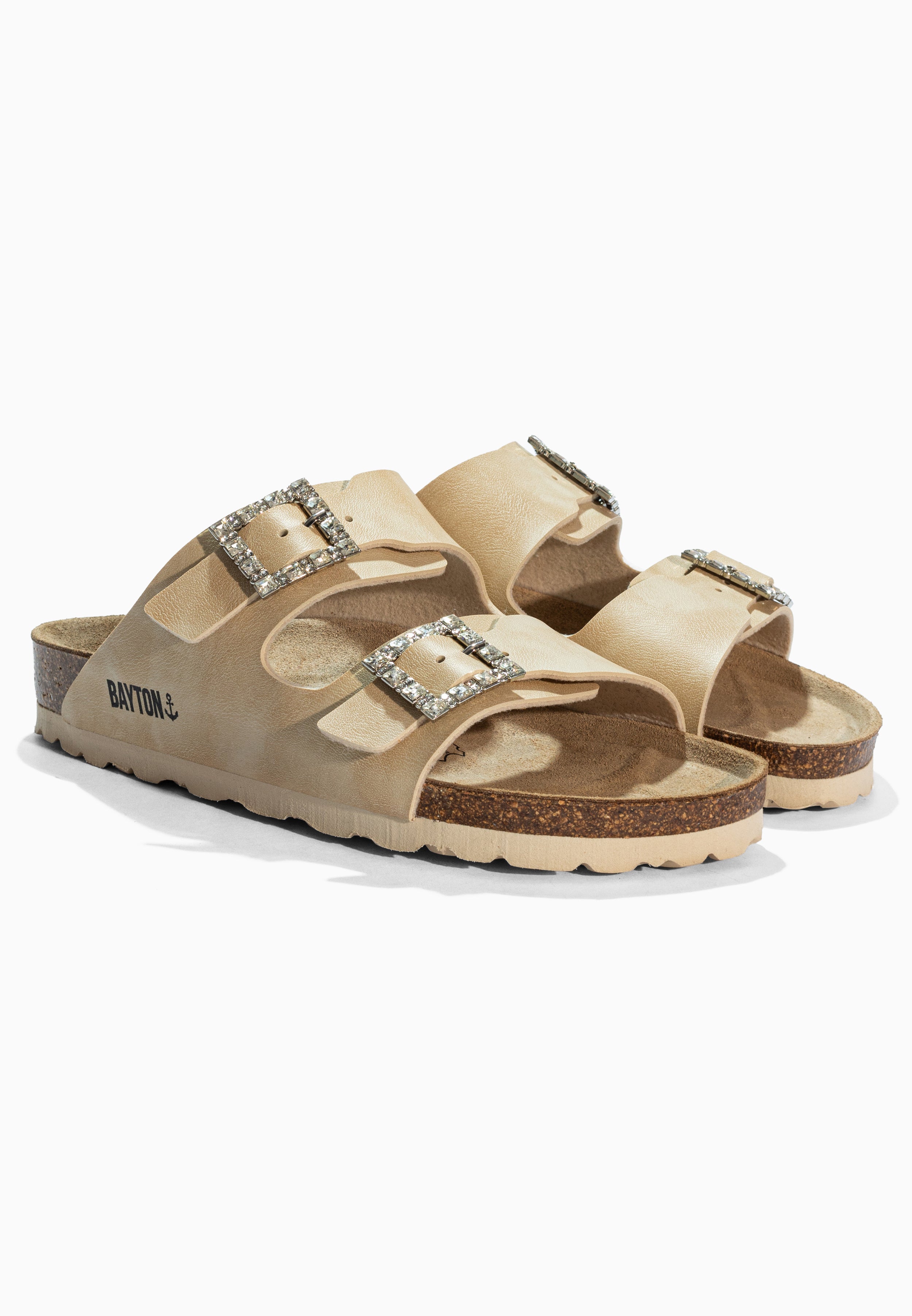 Sandales Strass Atlas Beige