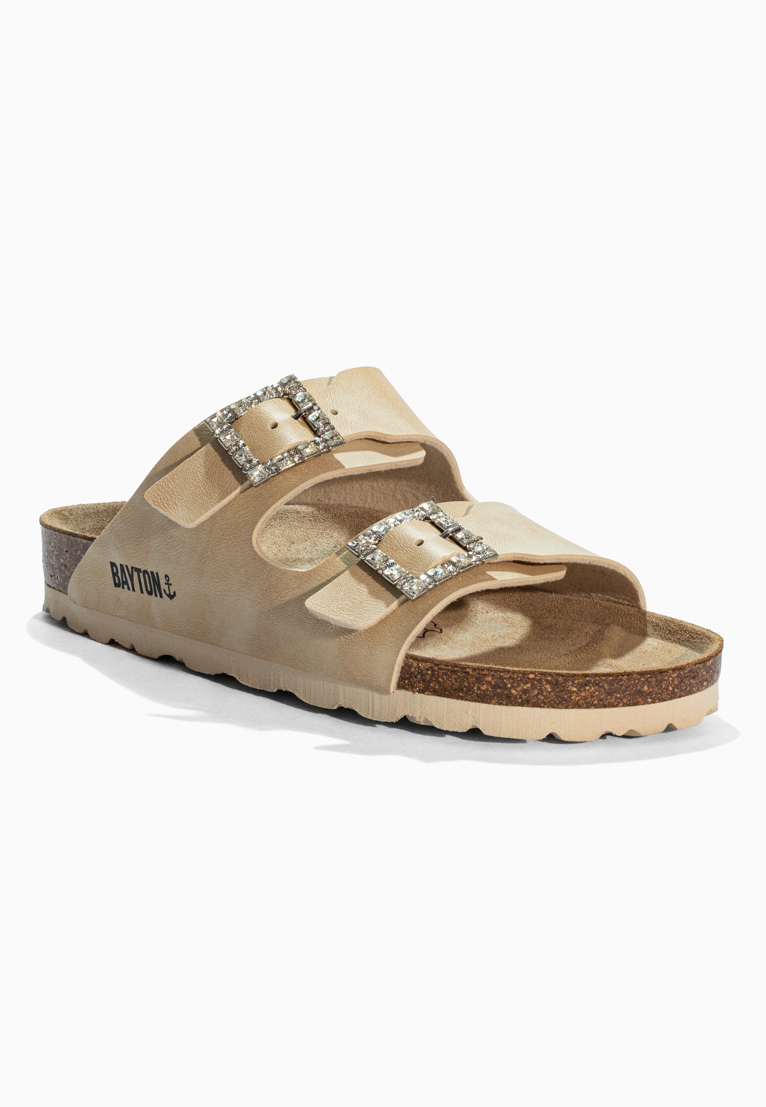 Sandales Strass Atlas Beige