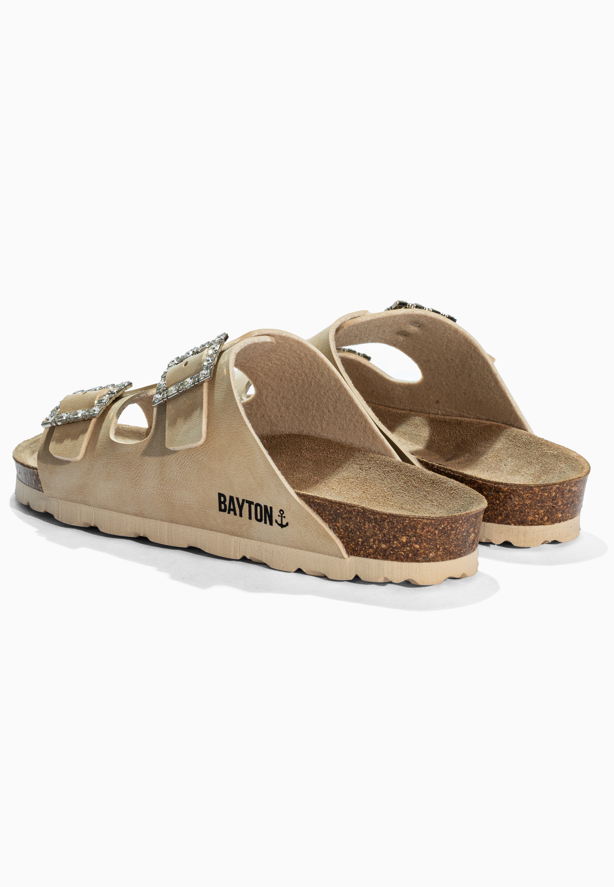 Sandales Strass Atlas Beige