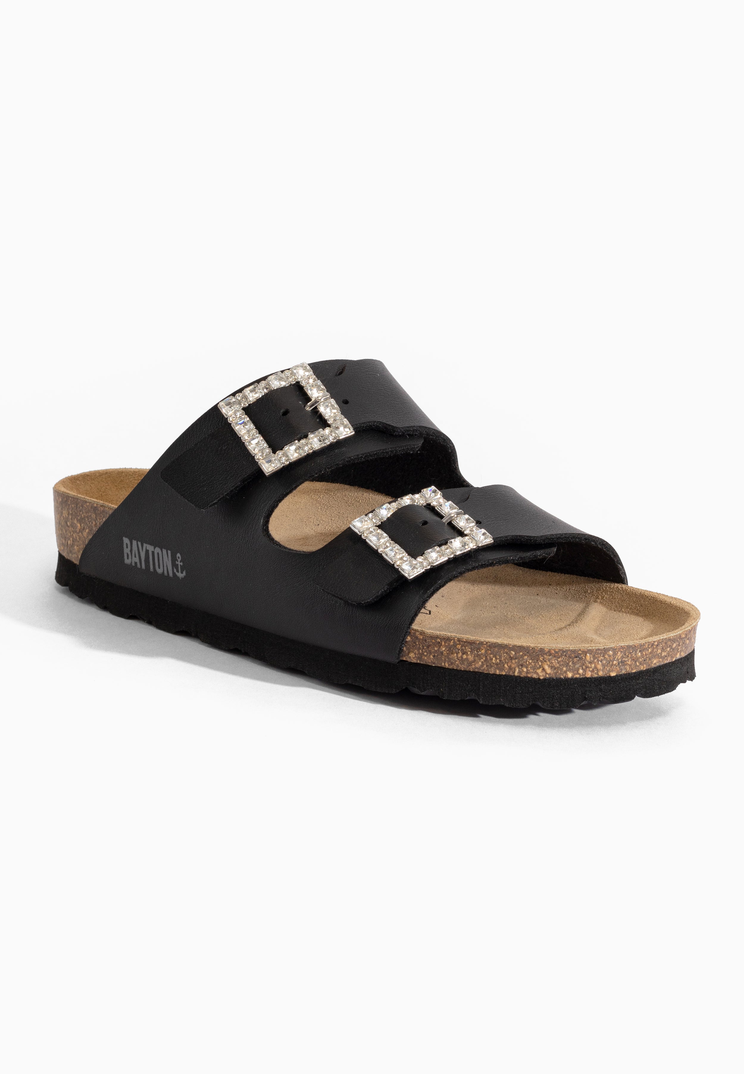 Sandales Strass Atlas Noir