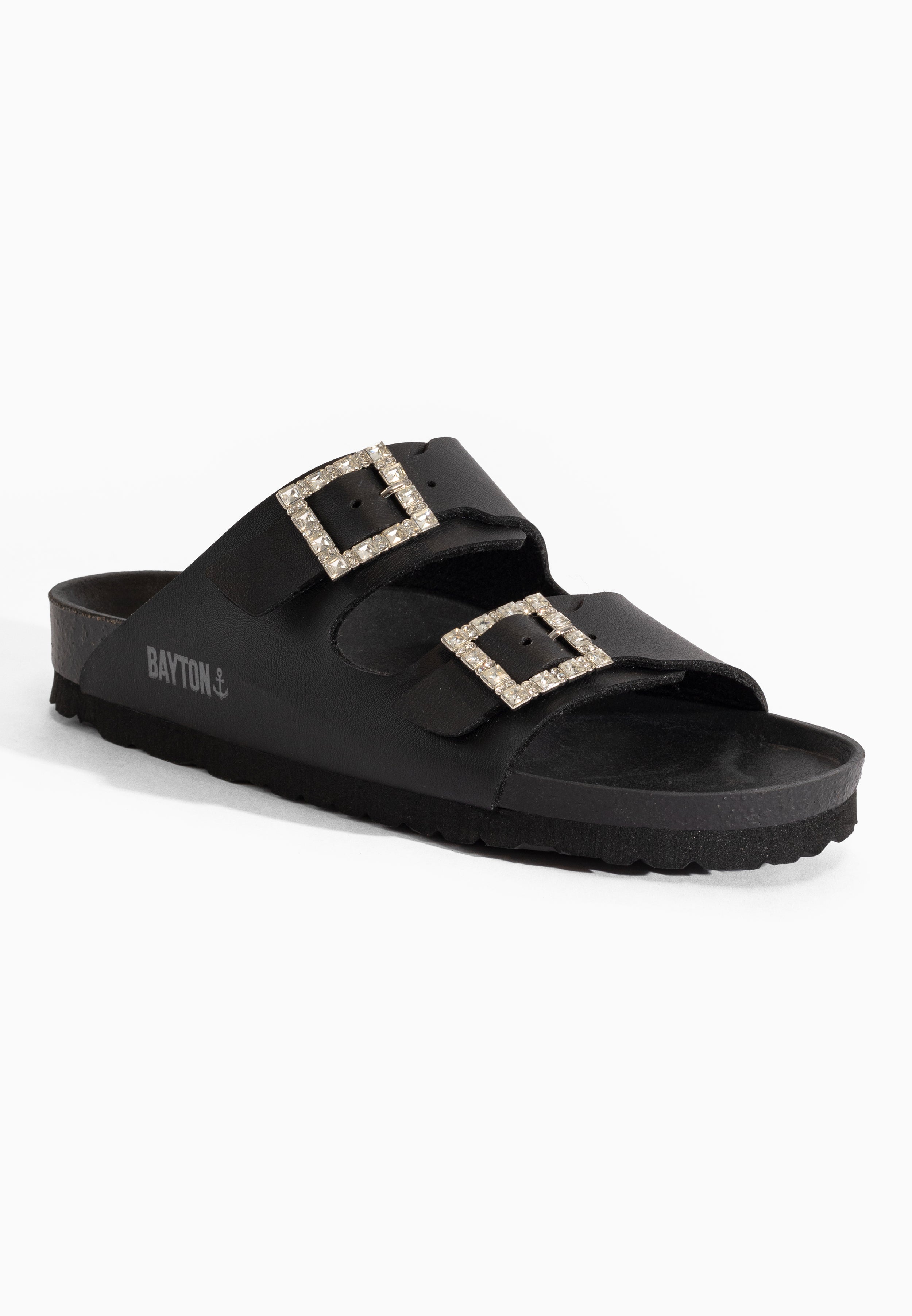 Sandales Strass Atlas Noir