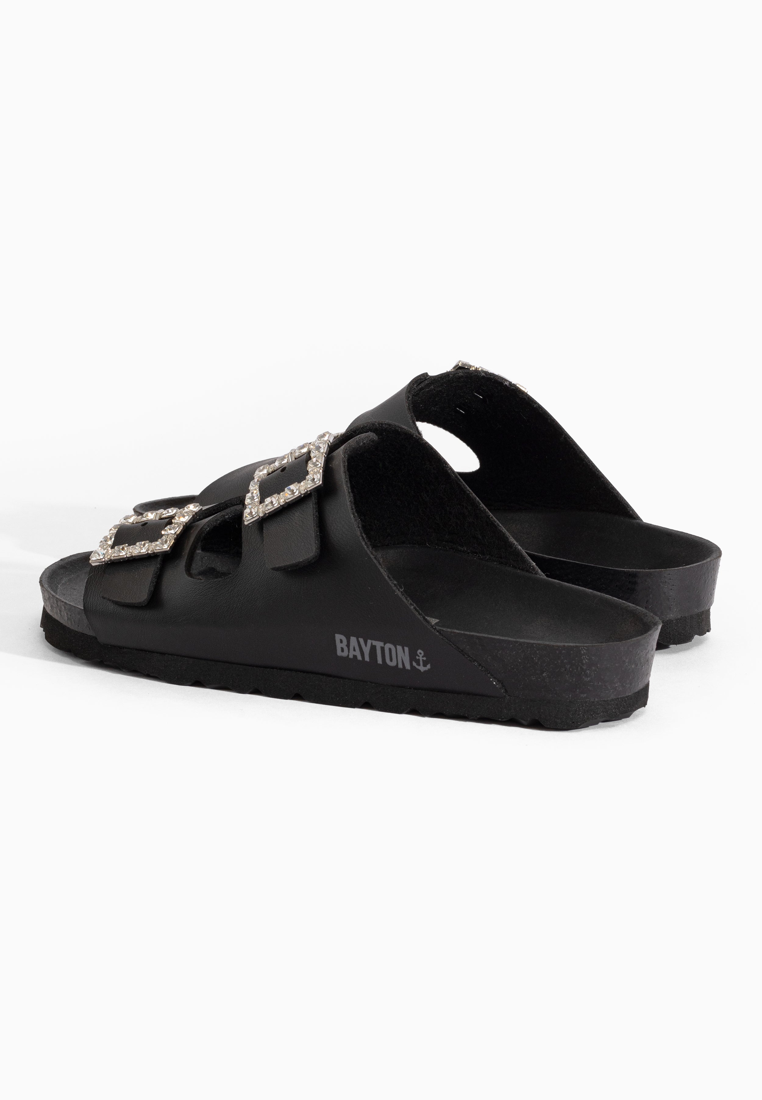 Sandales Strass Atlas Noir