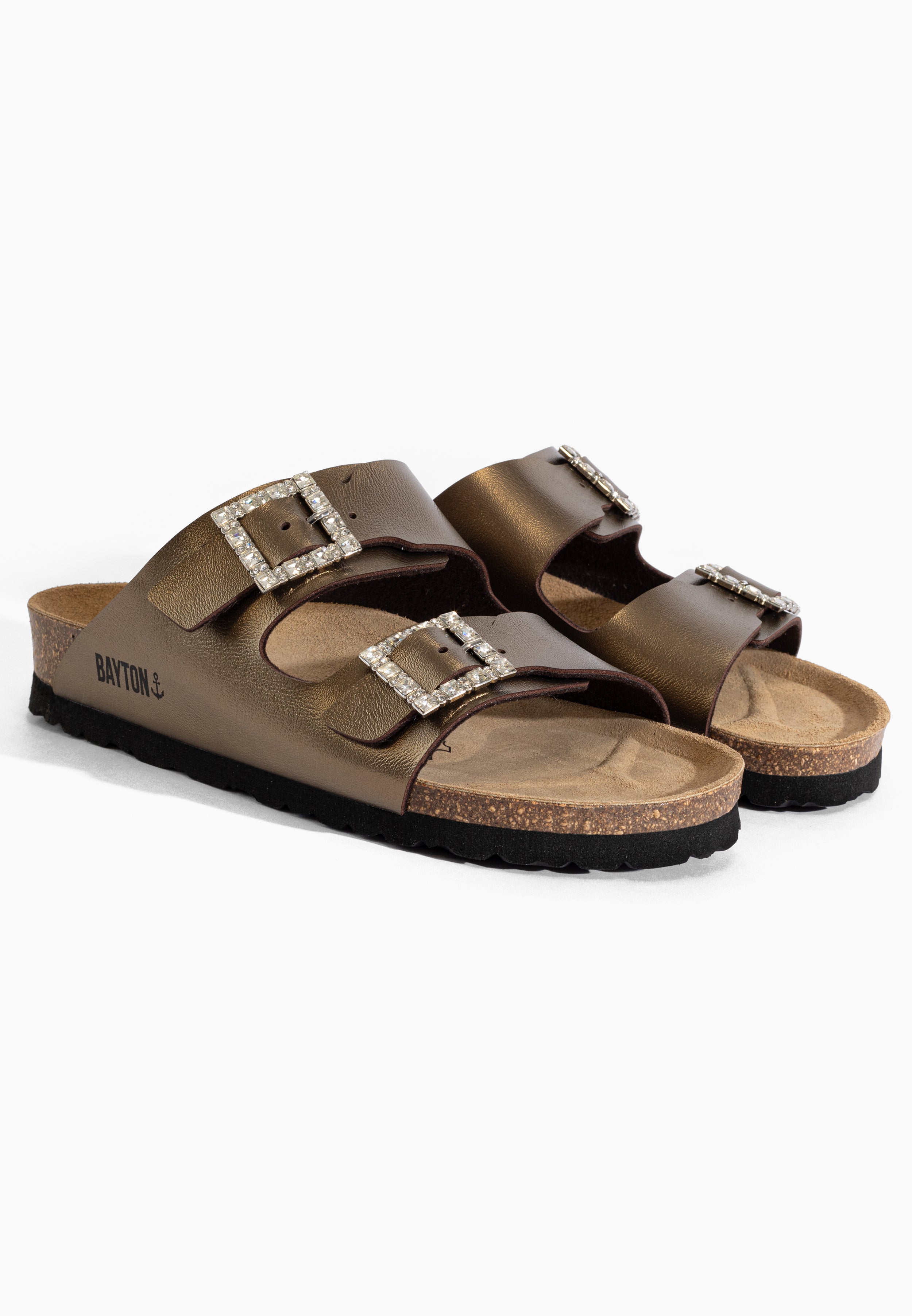 Sandales Strass Atlas Bronze