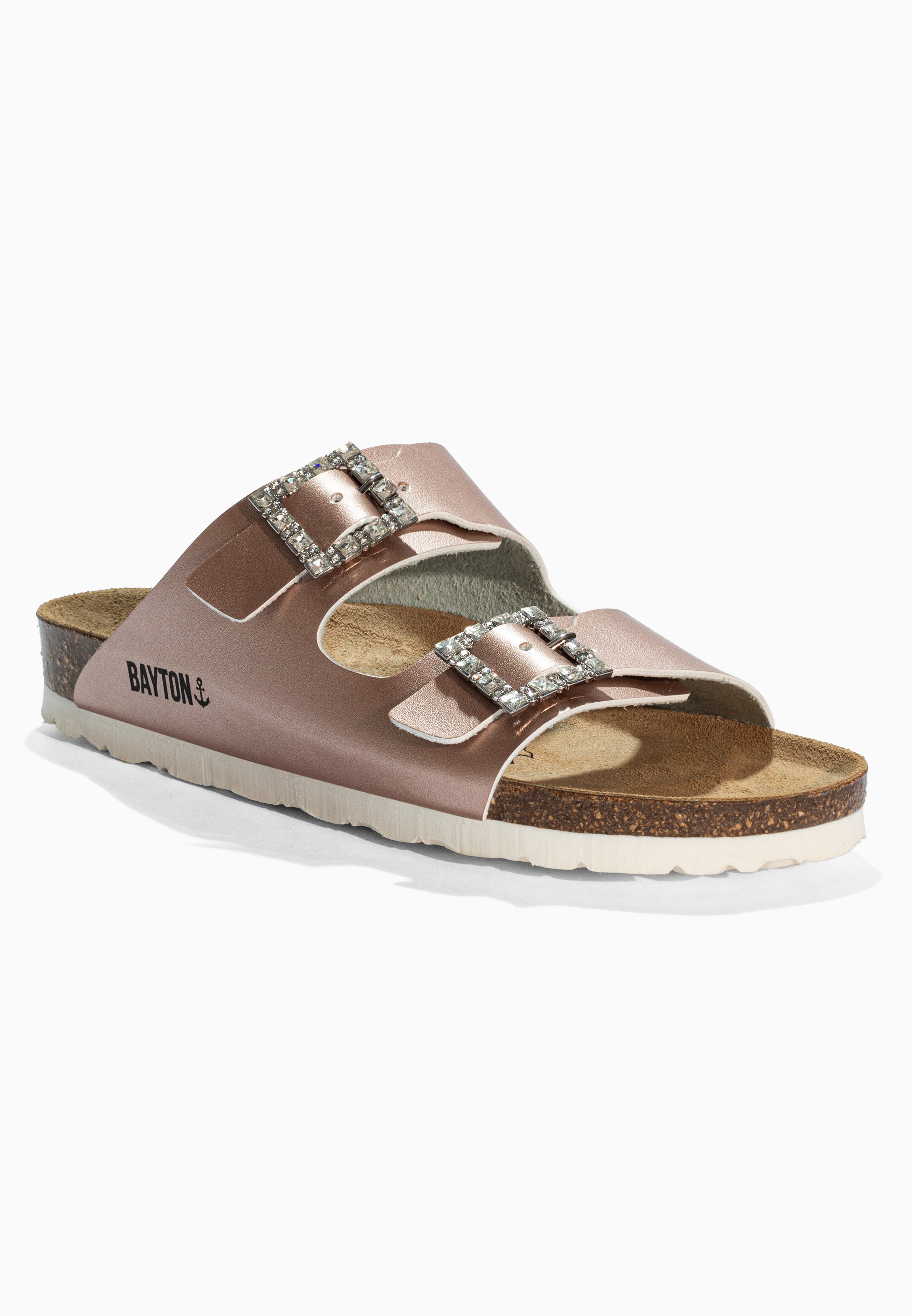 Sandales Strass Atlas Rose Gold