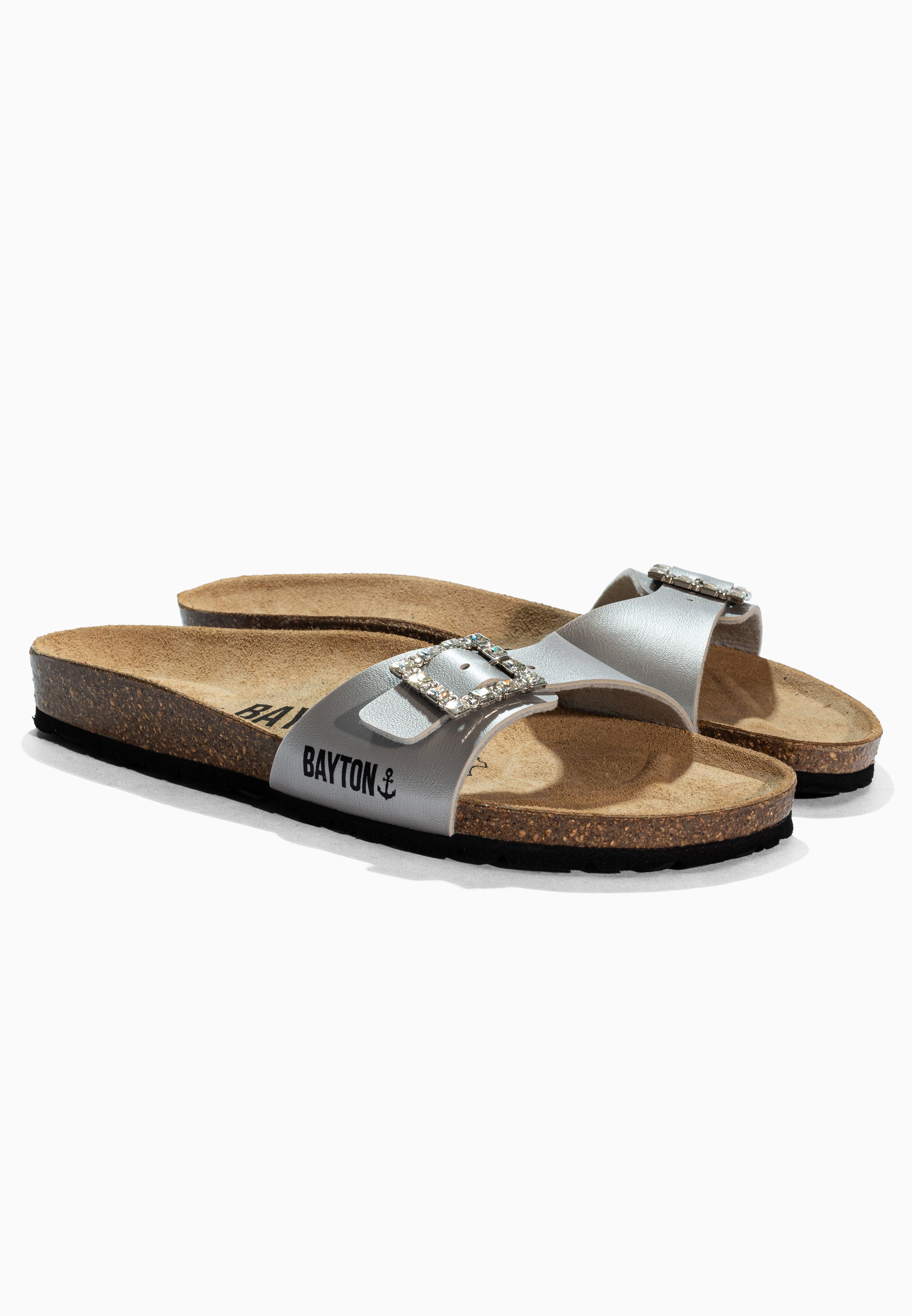 Zephyr Silver Rhinestone Sandals