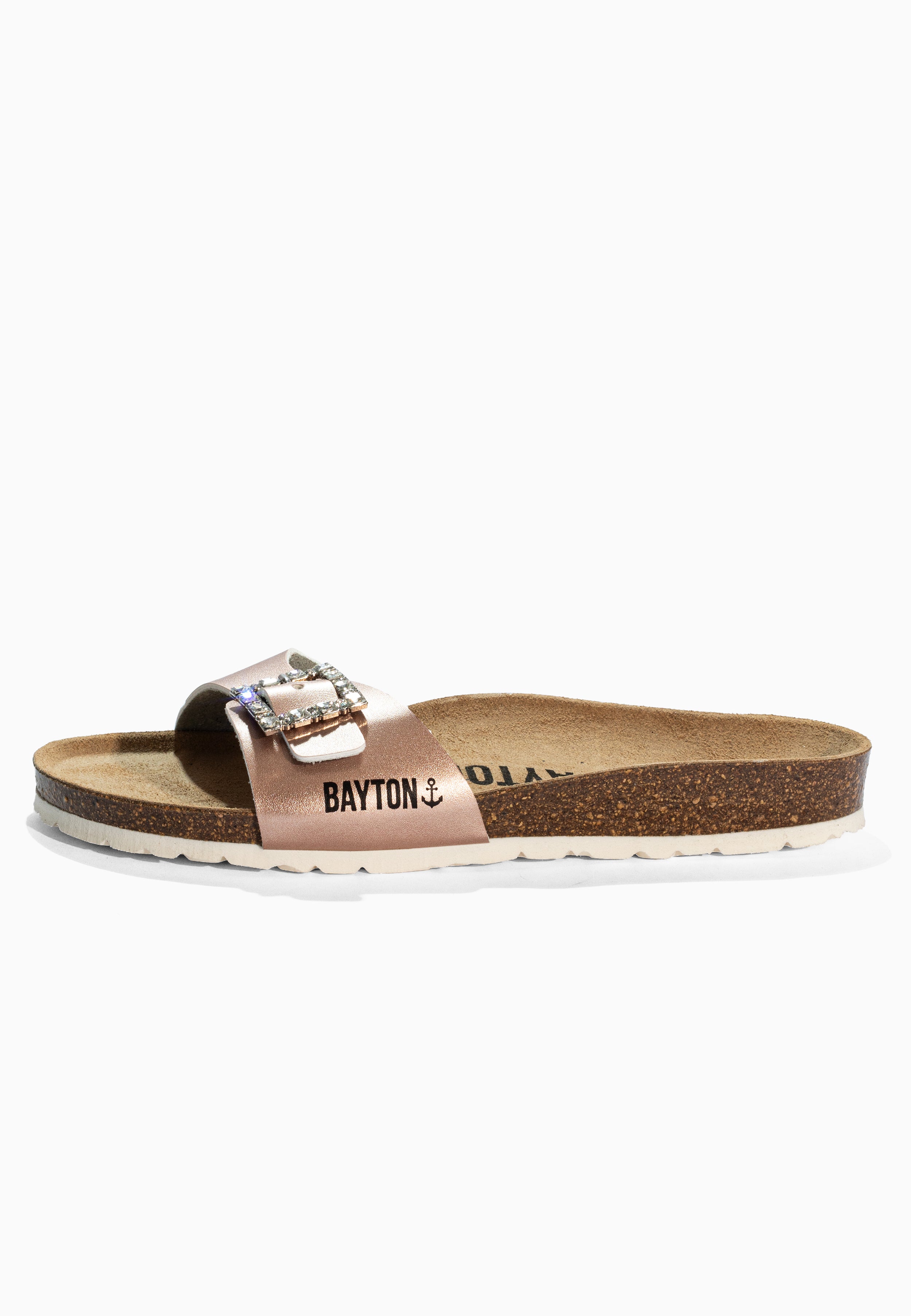 Zephyr Rose Gold Strass Sandals