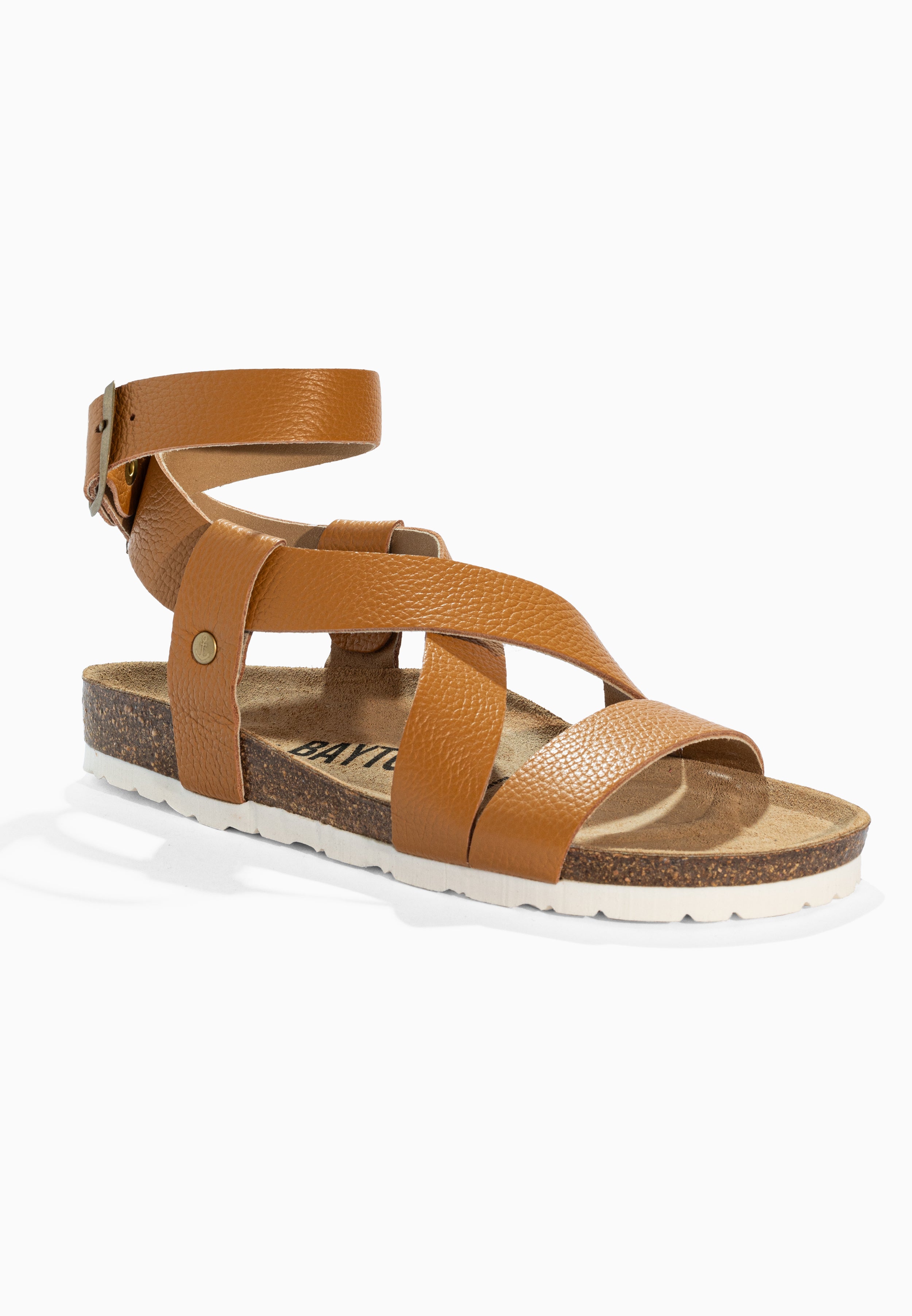 Sandales Mykonos Camel en Cuir