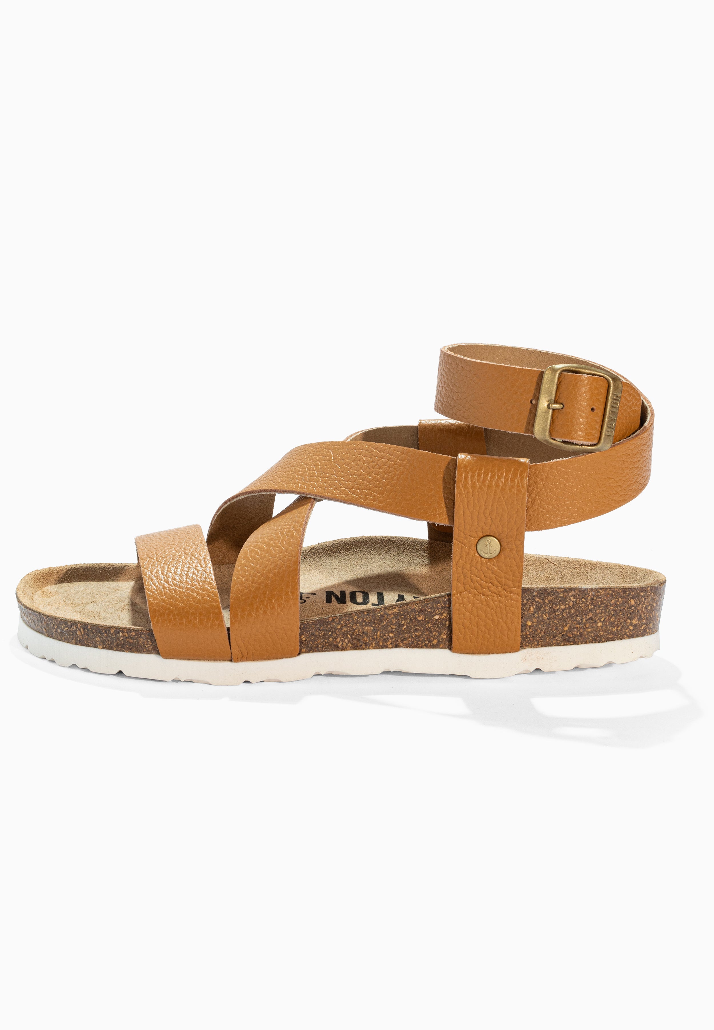 Sandales Mykonos Camel en Cuir