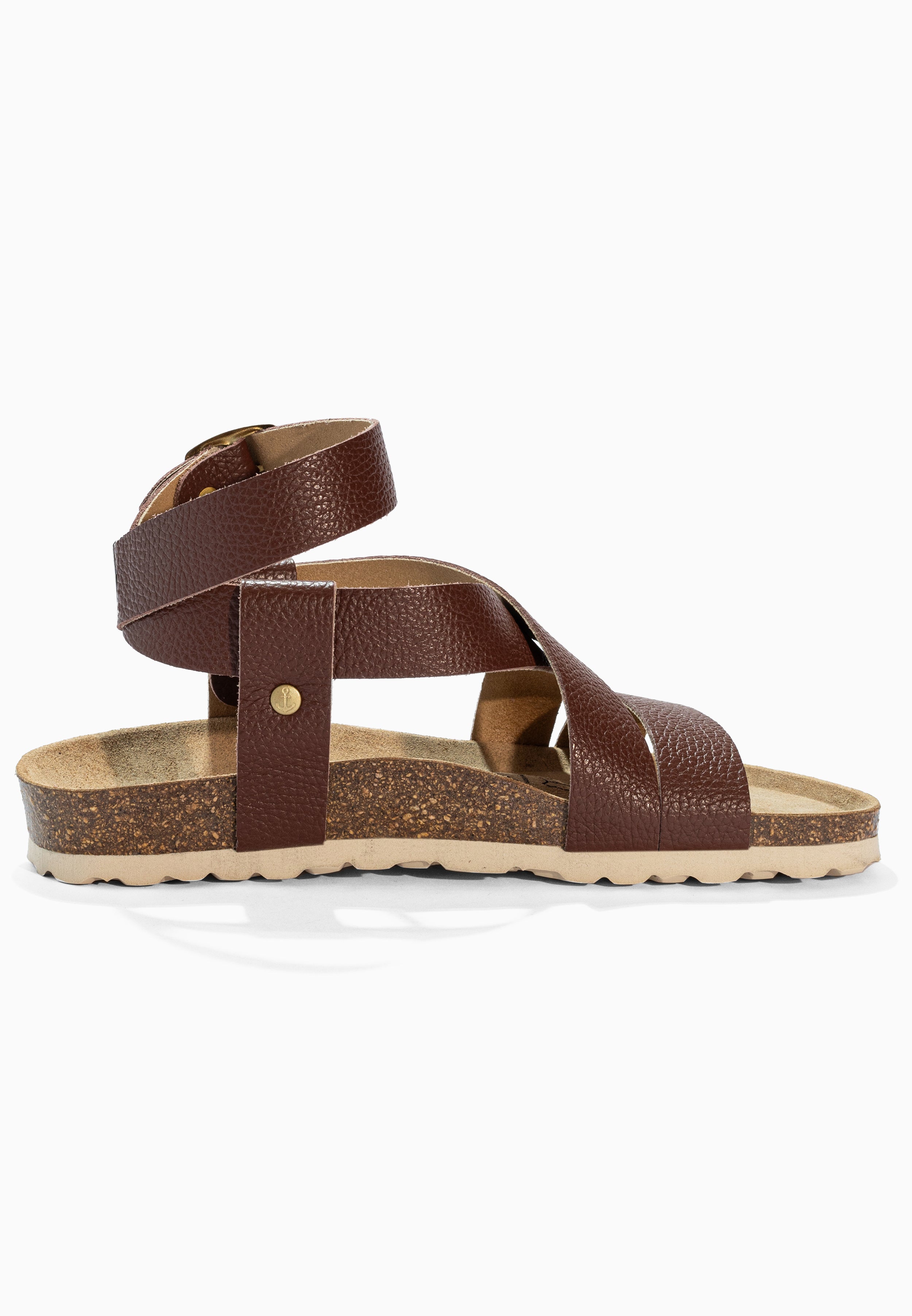 Mykonos Brown Leather Sandals