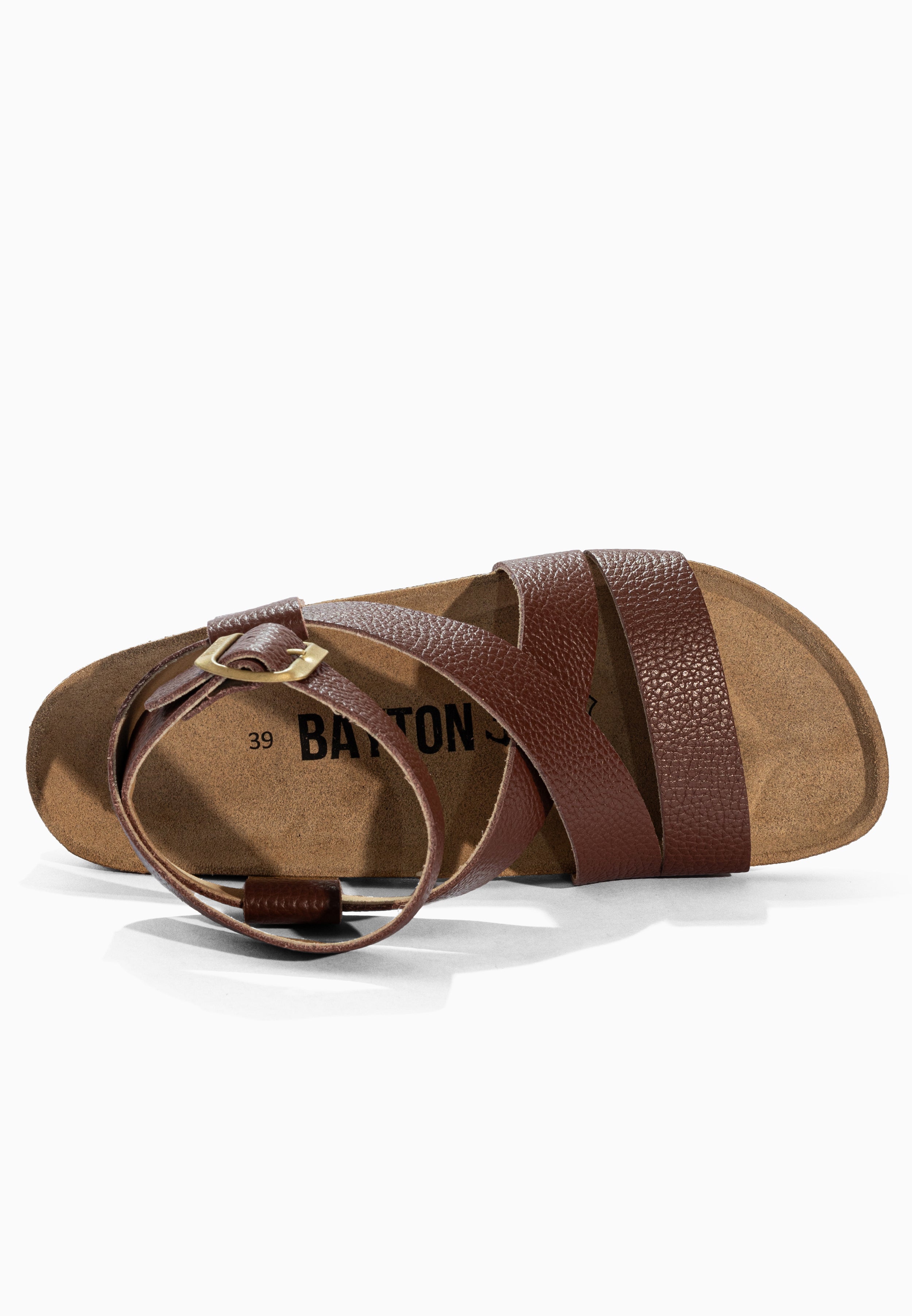 Mykonos Brown Leather Sandals