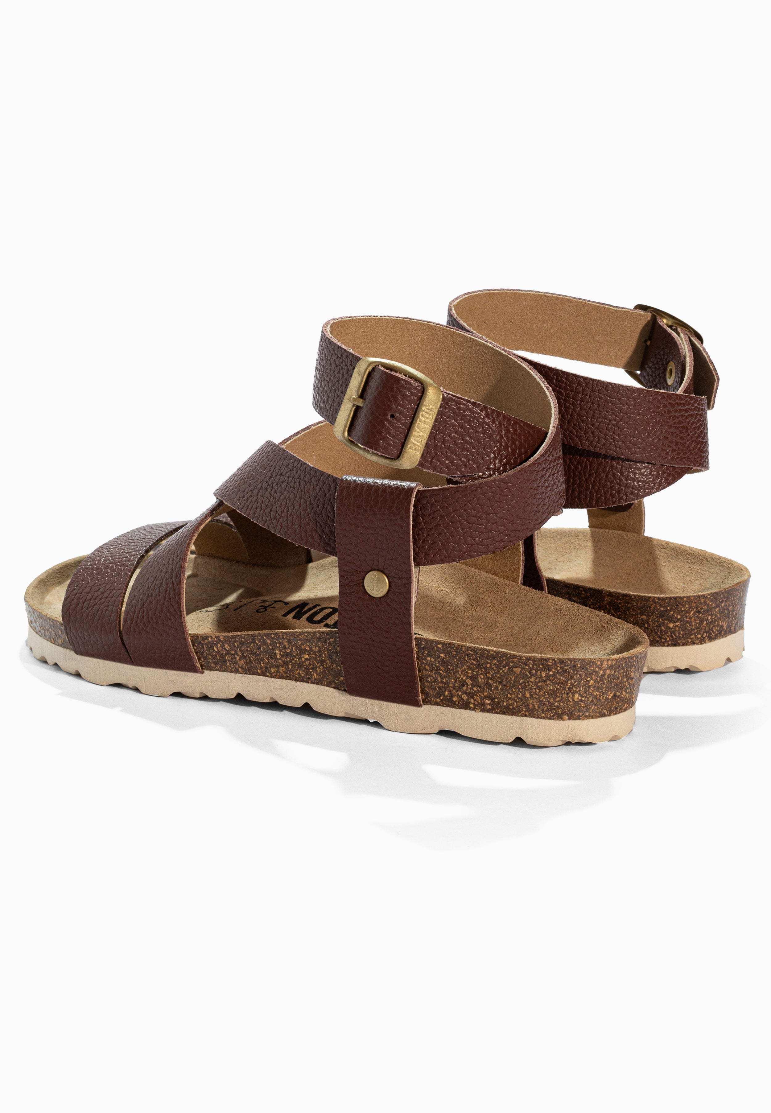 Sandales Mykonos Marron en Cuir