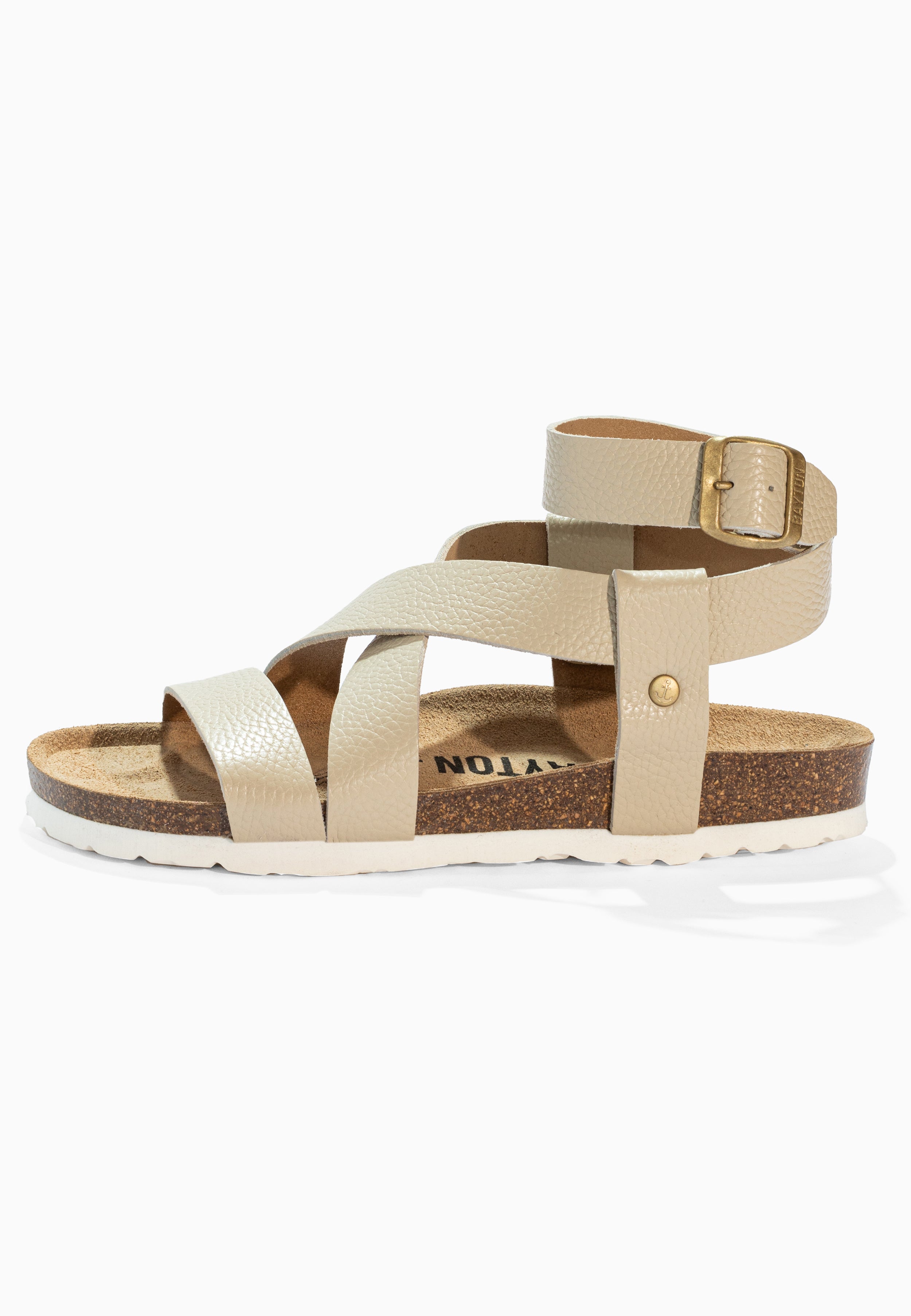 Mykonos White Leather Sandals