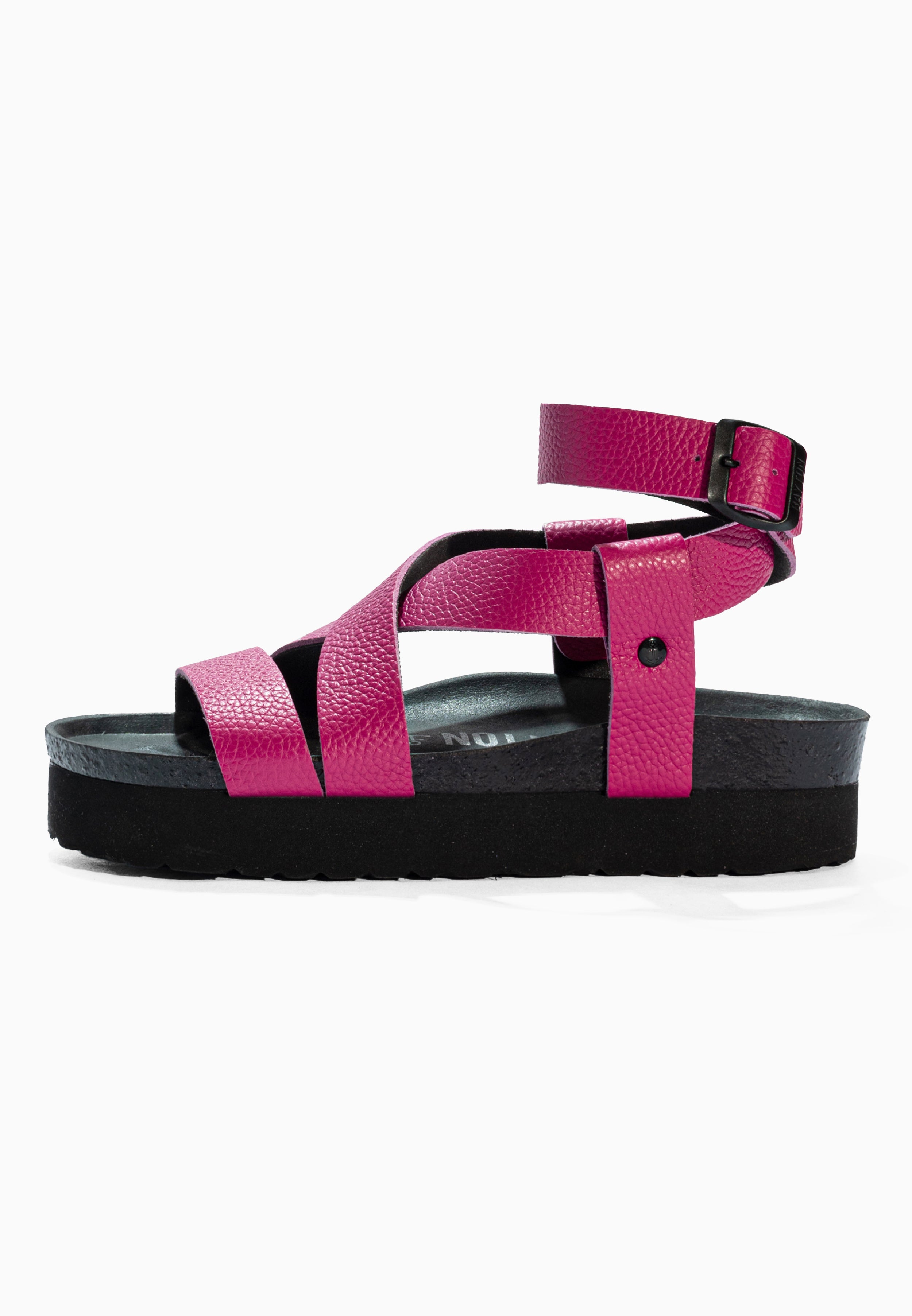 Mykonos Pink Leather Sandals