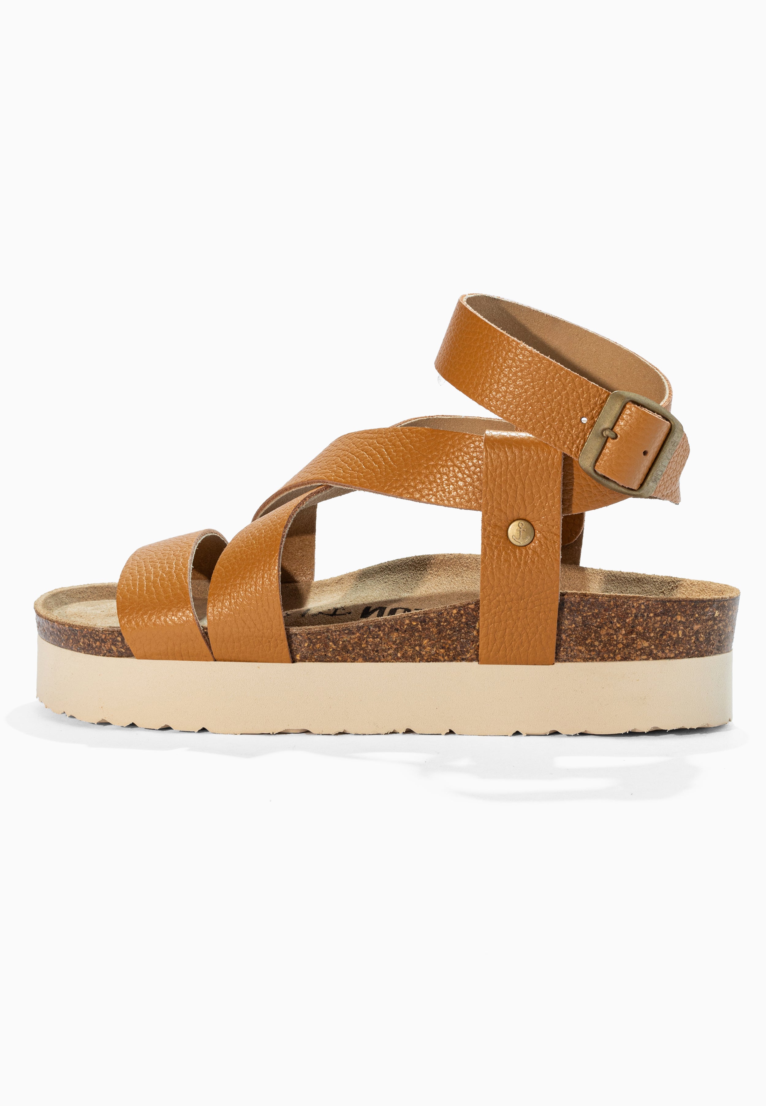 Sandales Mykonos Camel en Cuir