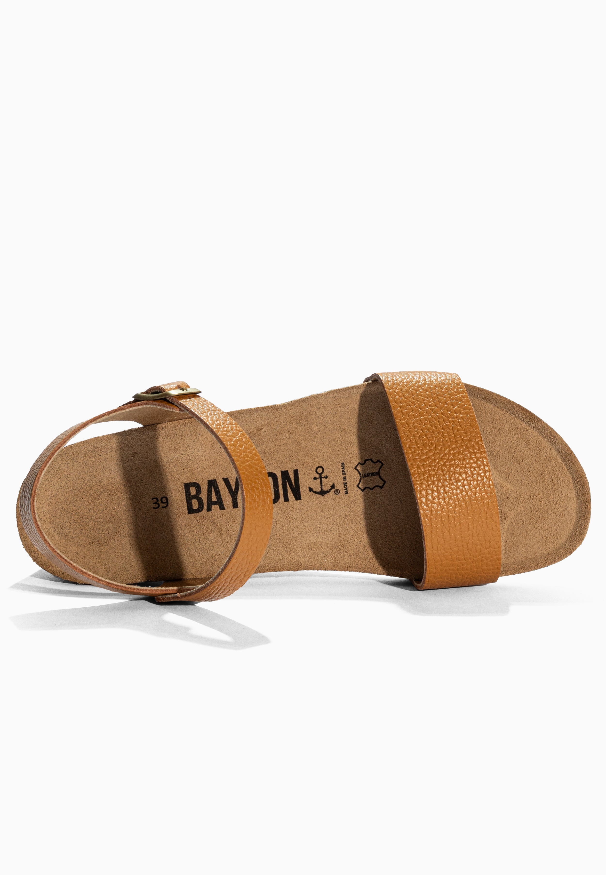 Wodonga Camel Leather Sandals