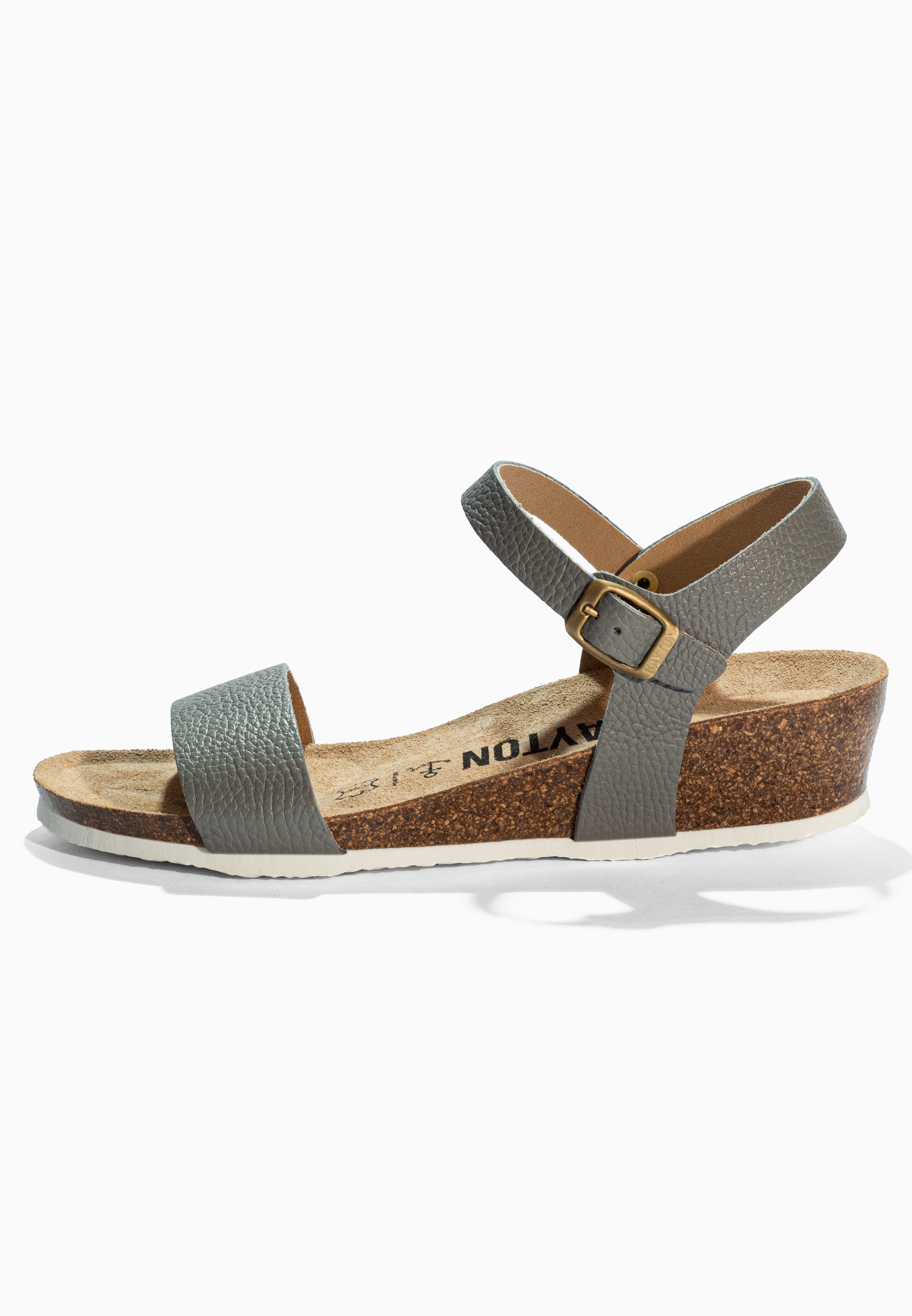 Wodonga Grey Leather Sandals