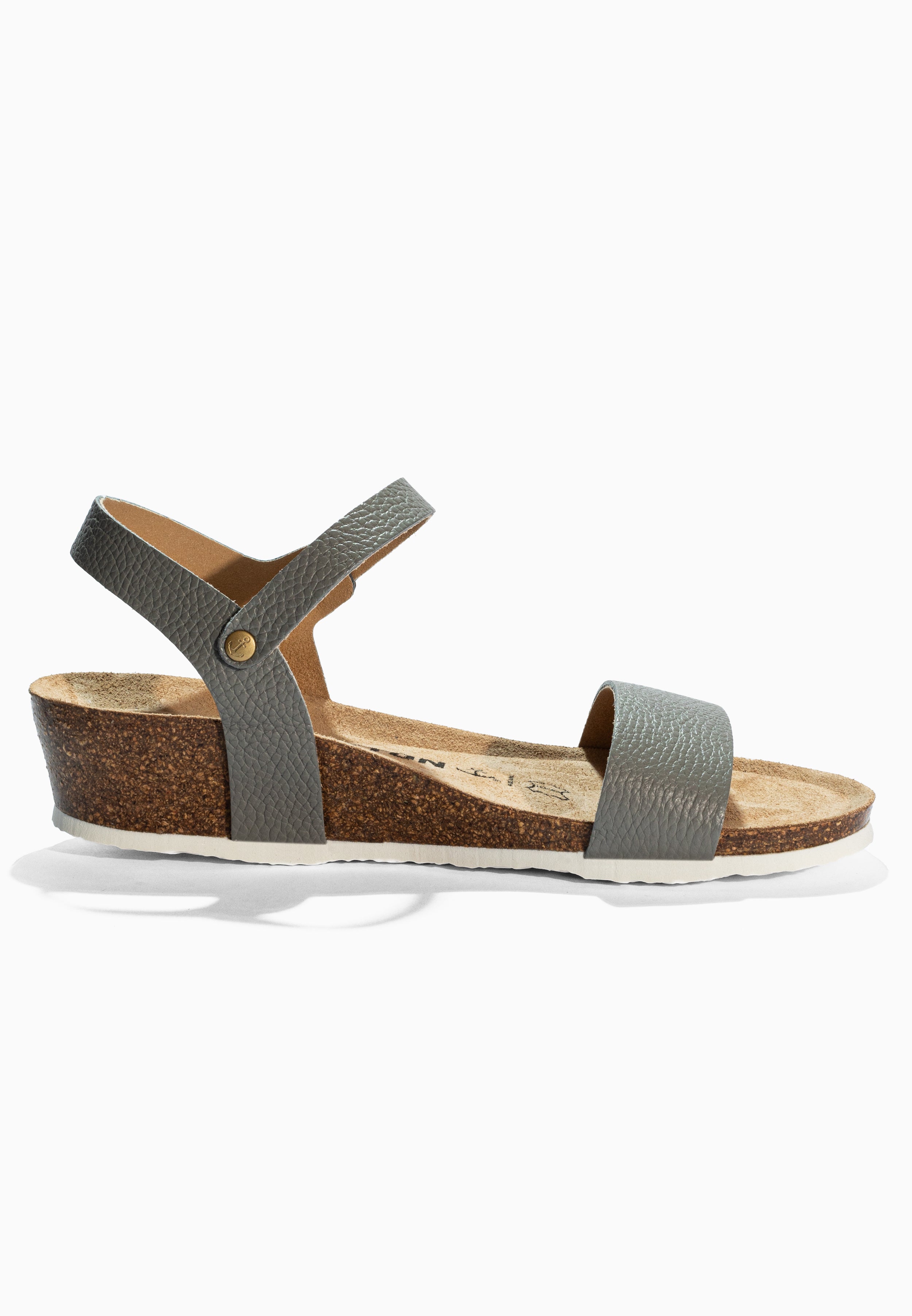 Wodonga Grey Leather Sandals