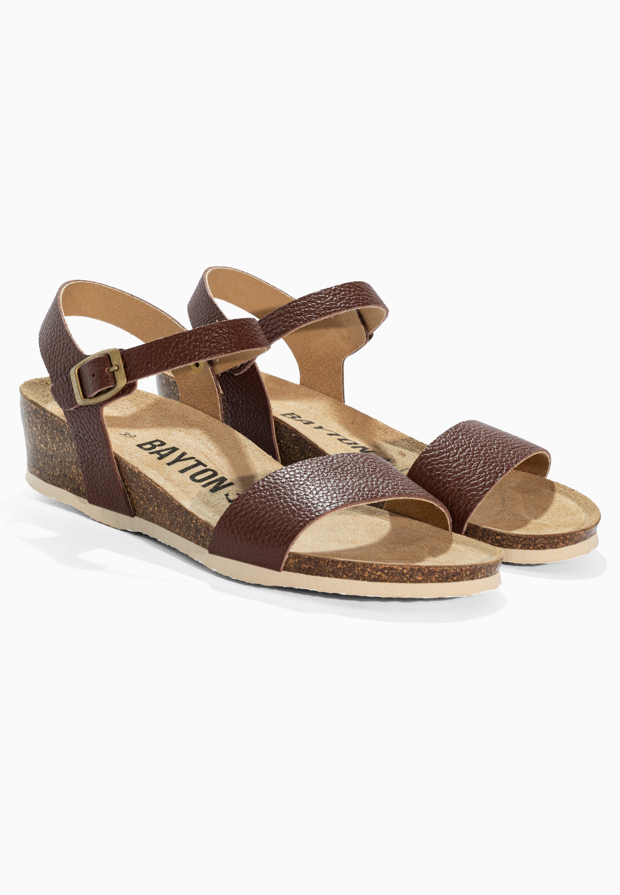 Wodonga Brown Leather Sandals