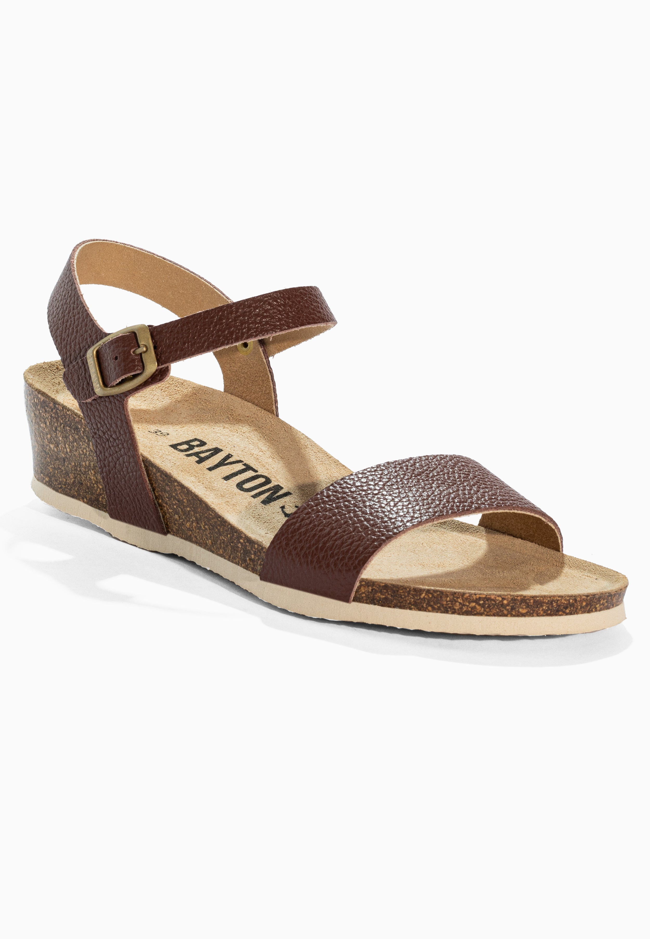 Wodonga Brown Leather Sandals