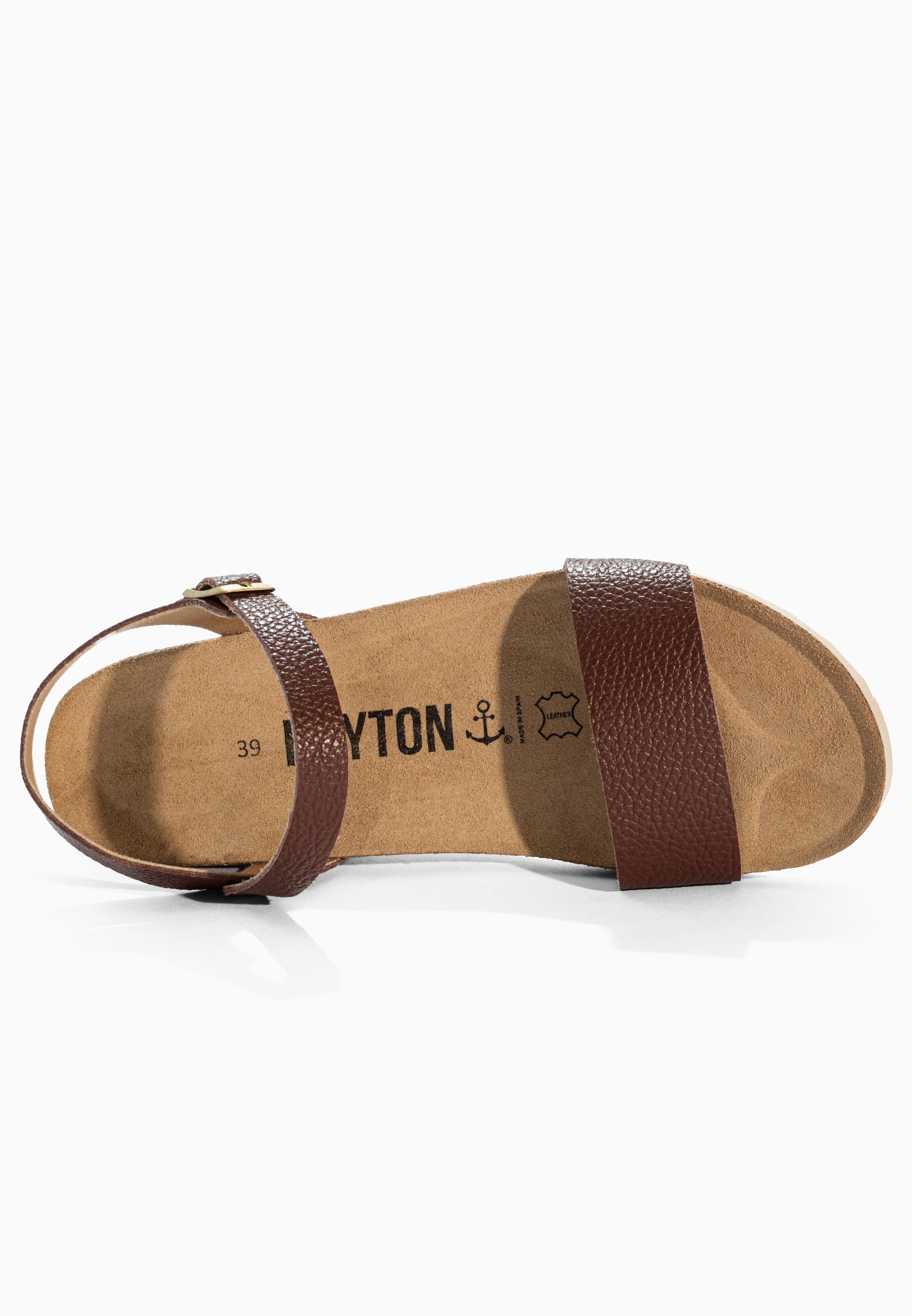 Wodonga Brown Leather Sandals