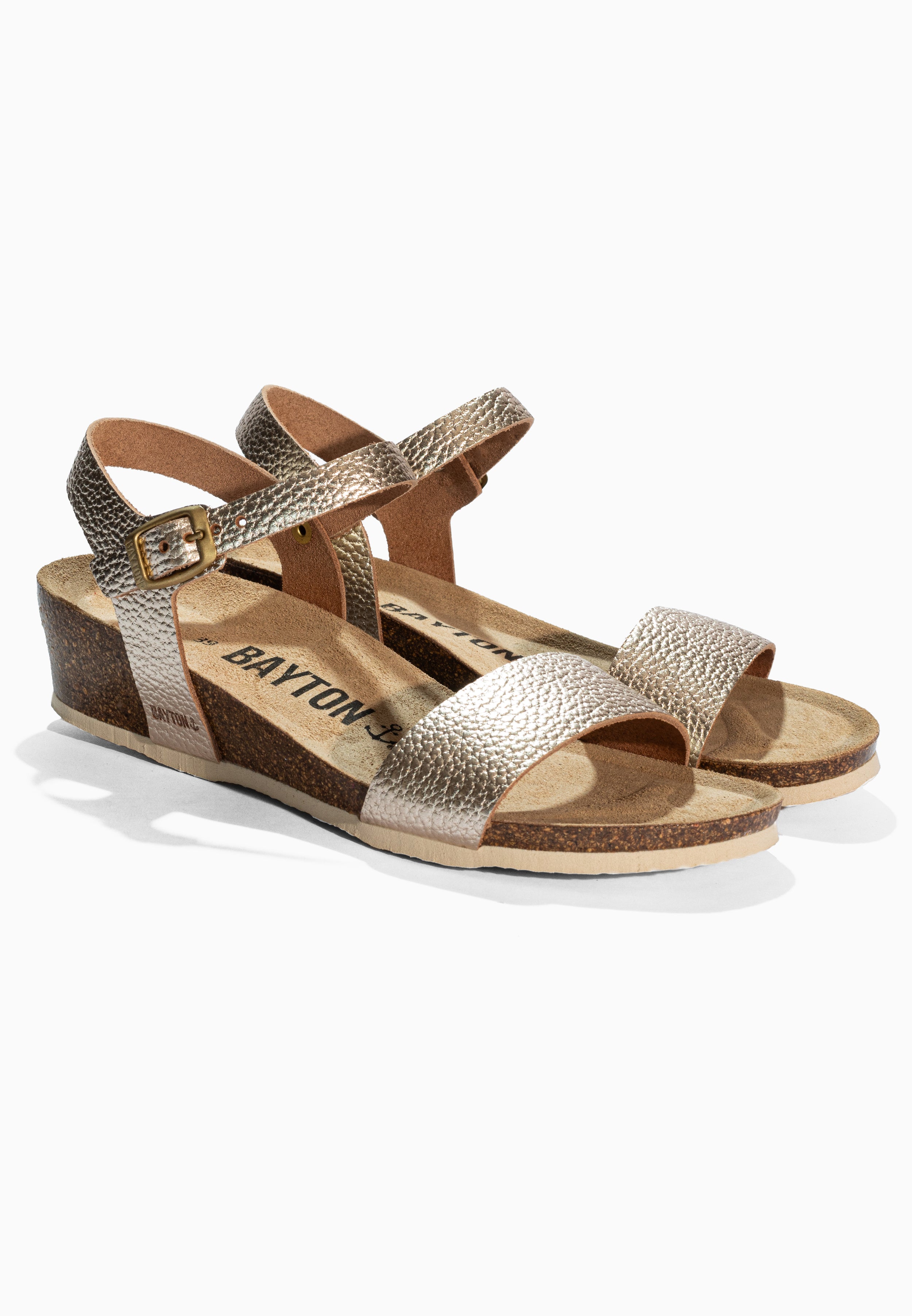 Wodonga Gold Leather Sandals