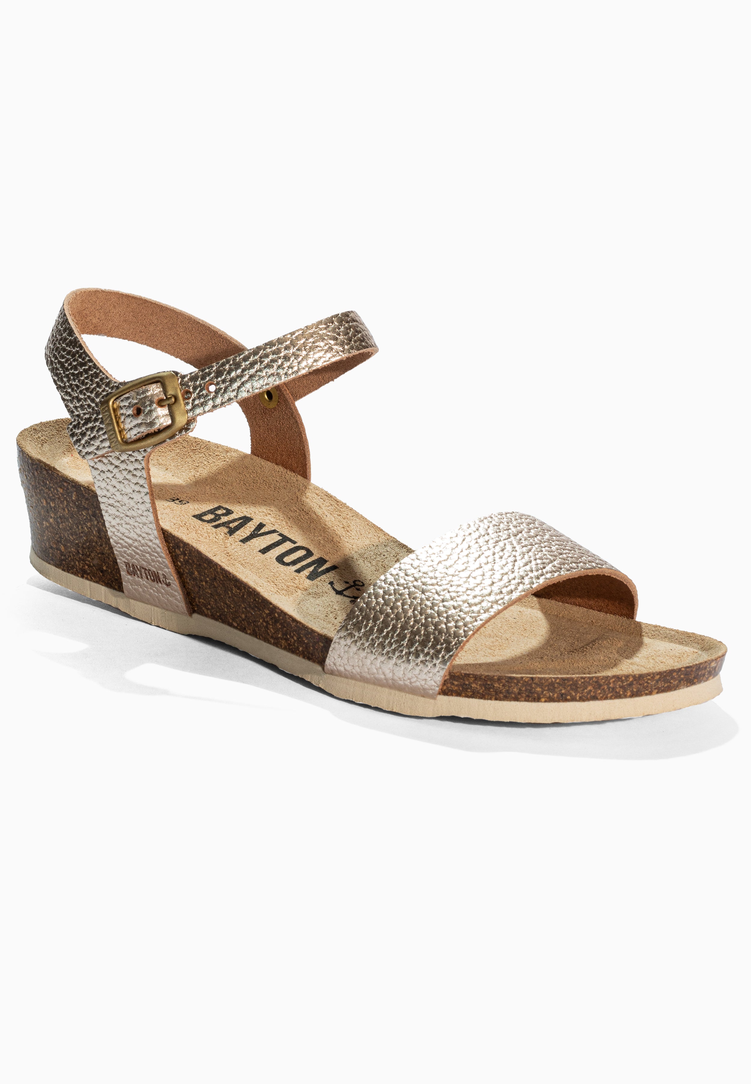 Wodonga Gold Leather Sandals