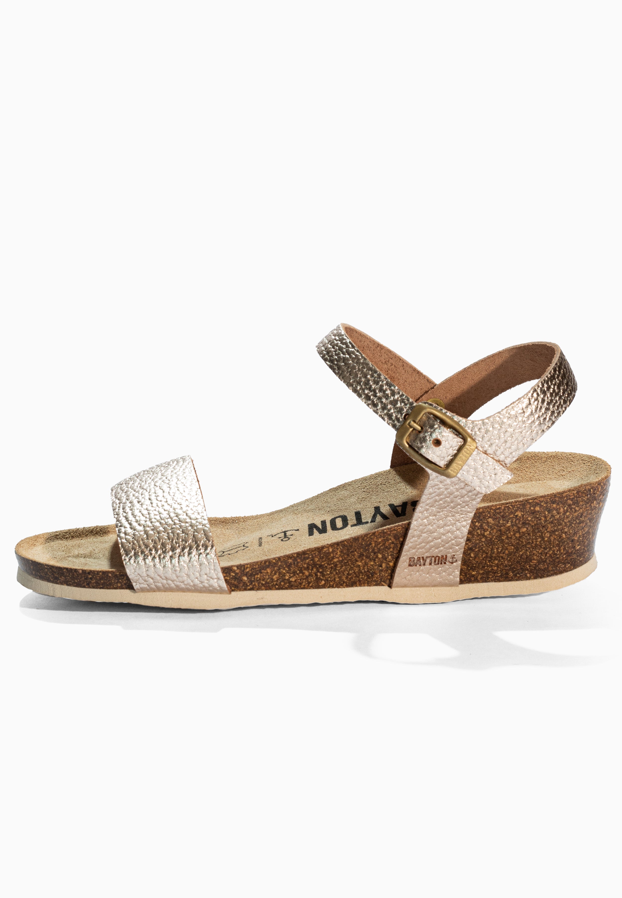 Wodonga Gold Leather Sandals