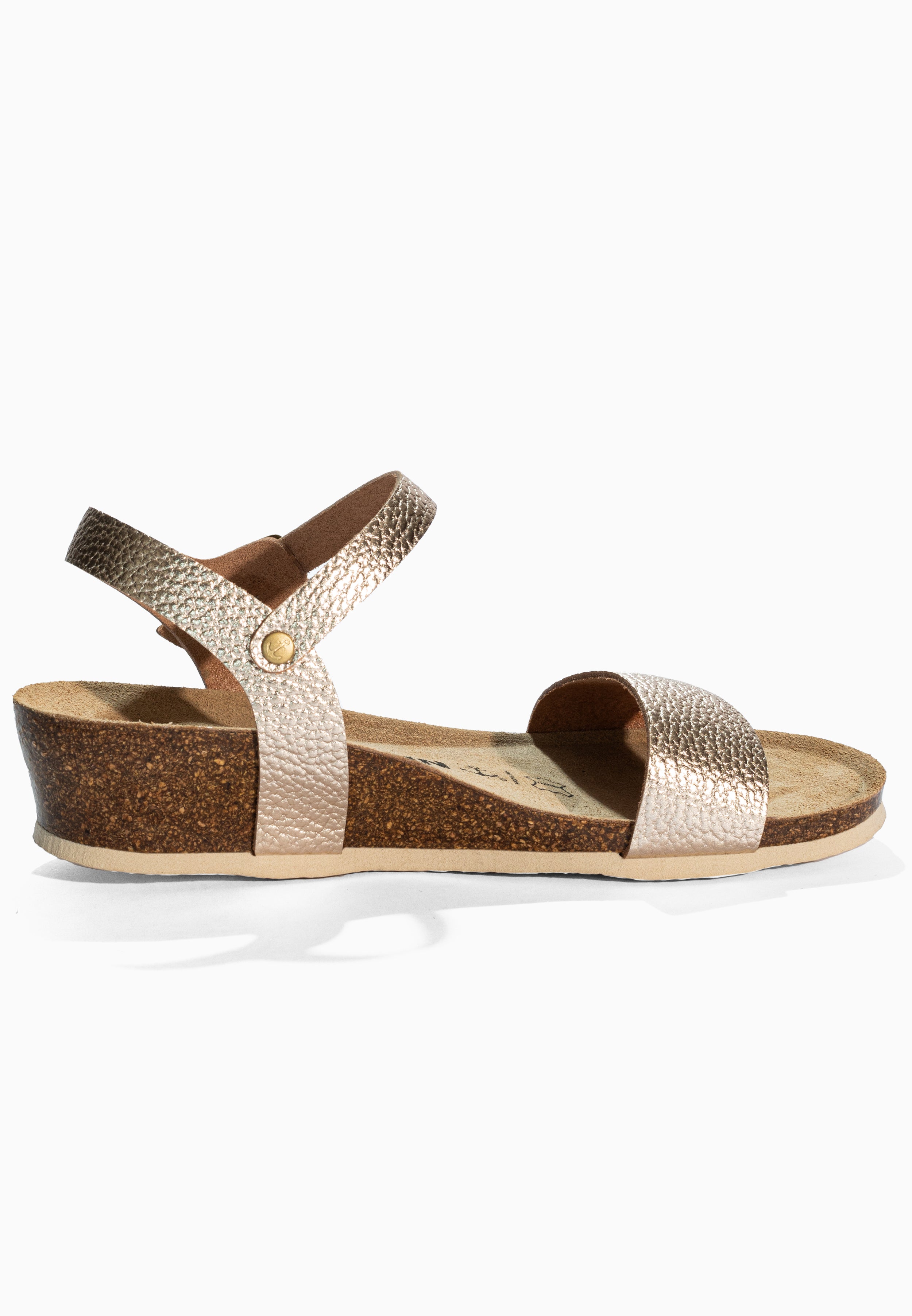 Wodonga Gold Leather Sandals