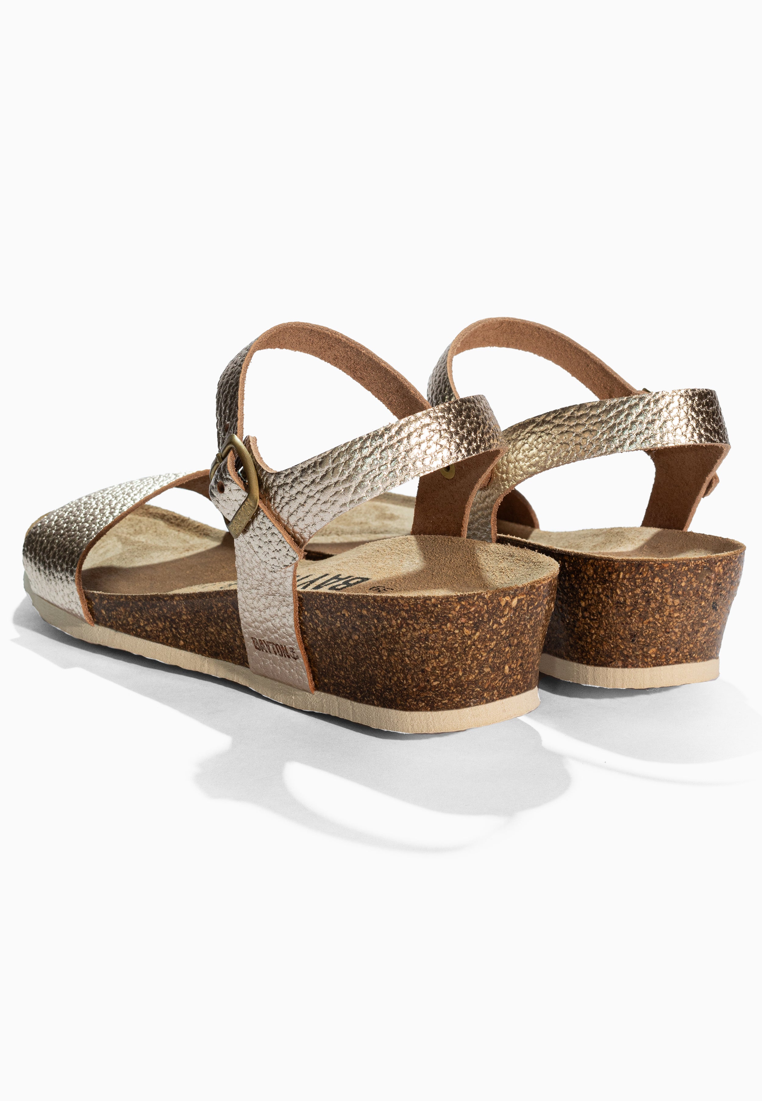 Wodonga Gold Leather Sandals