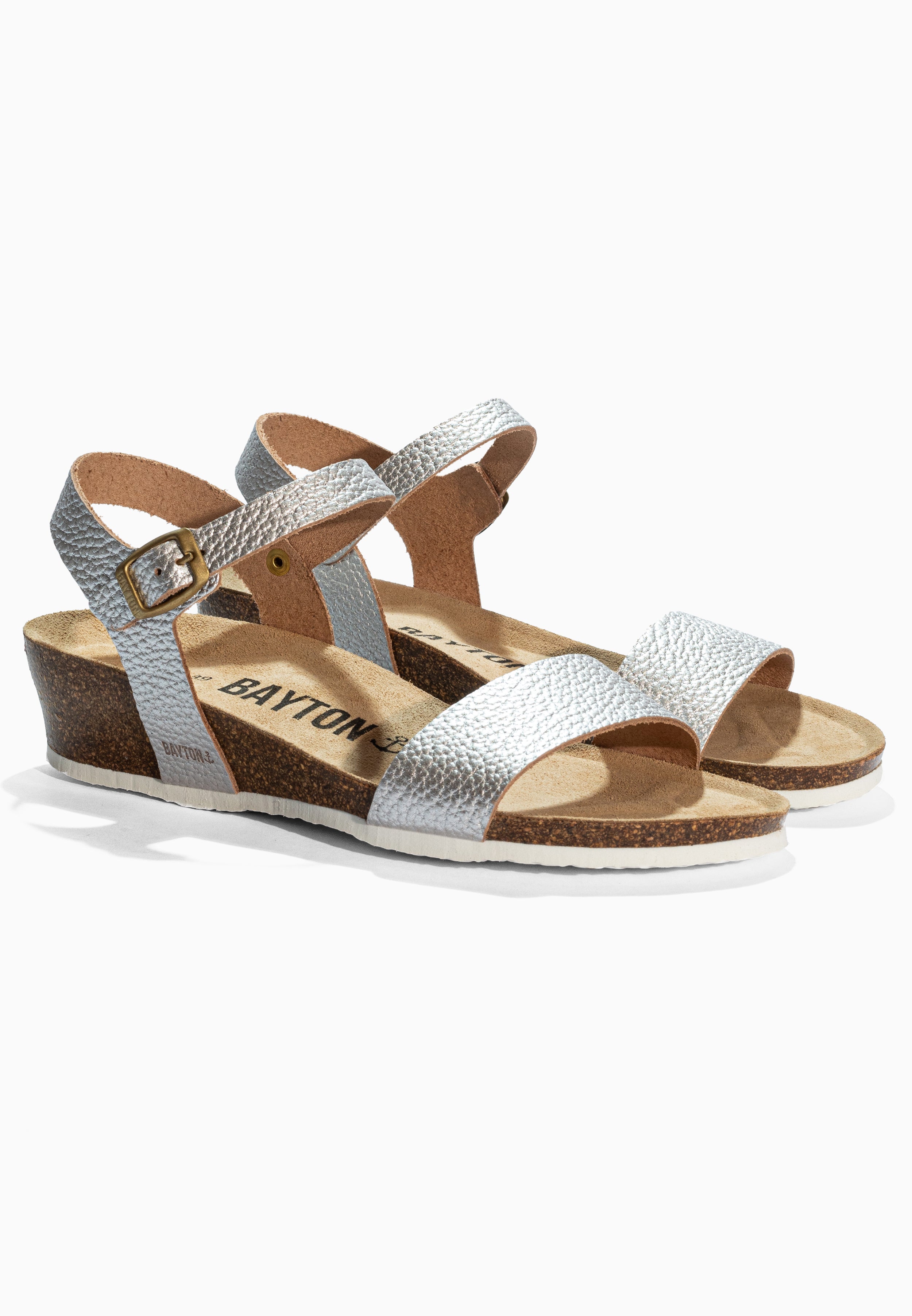 Wodonga Silver Leather Sandals