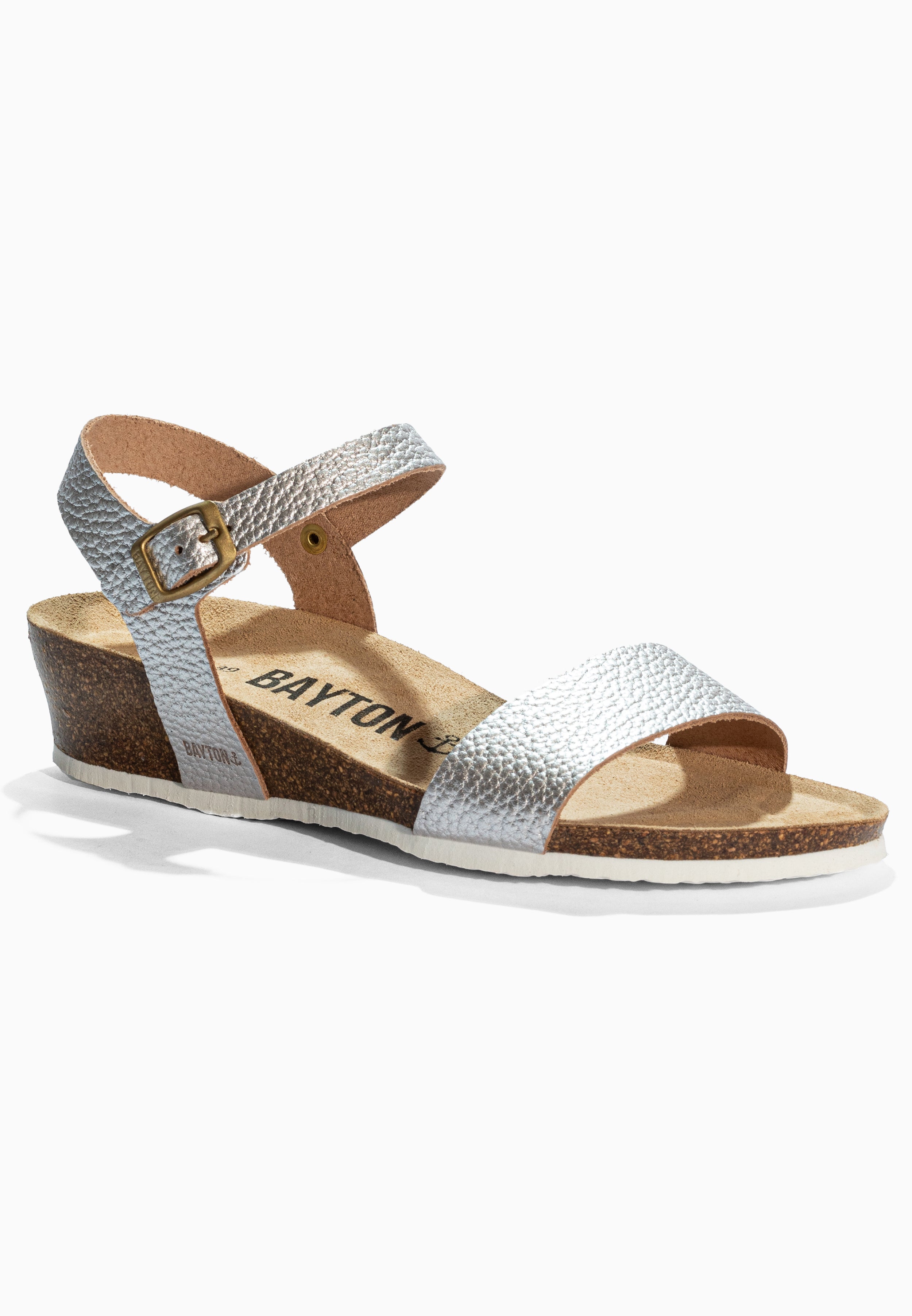 Wodonga Silver Leather Sandals