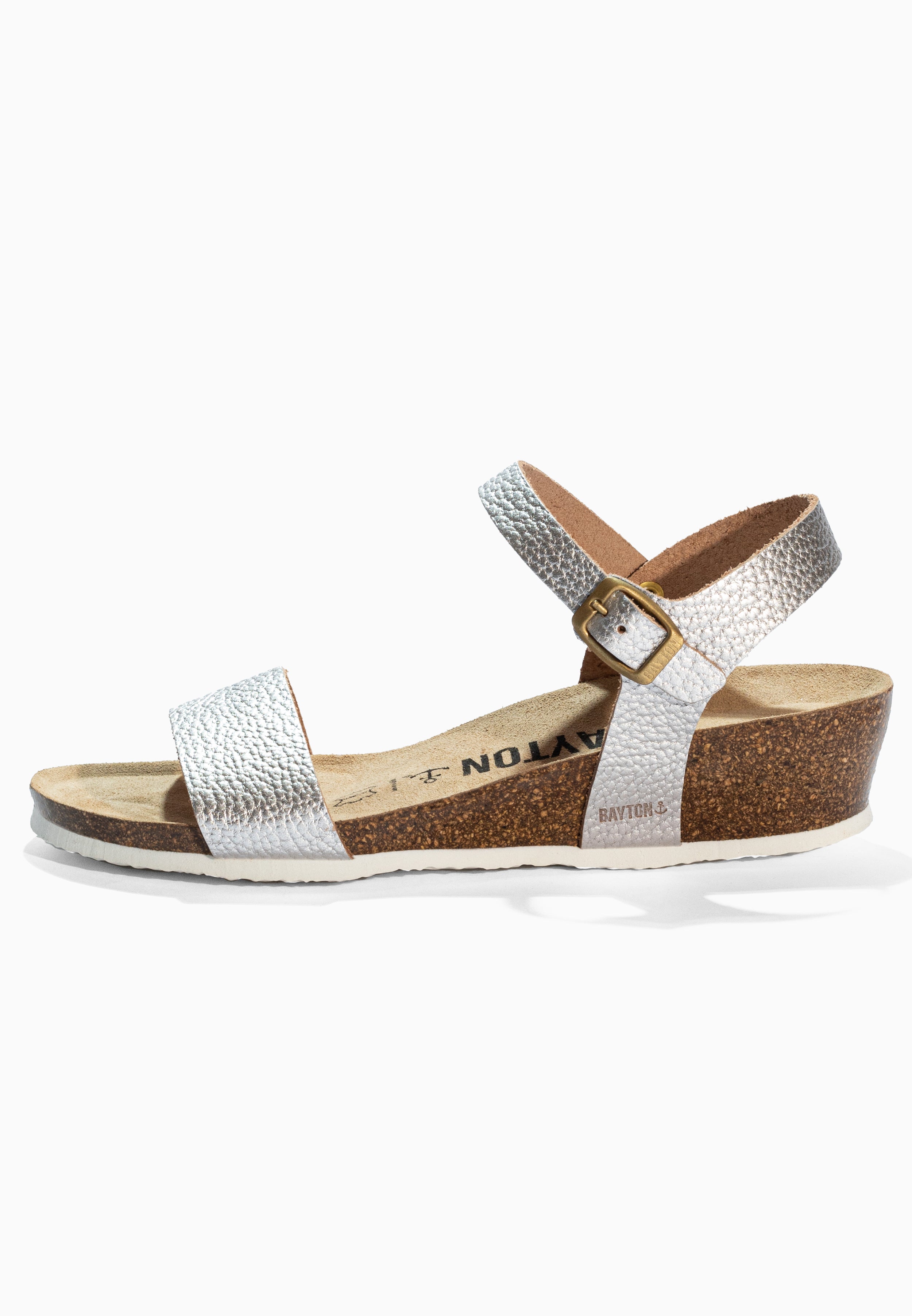 Wodonga Silver Leather Sandals