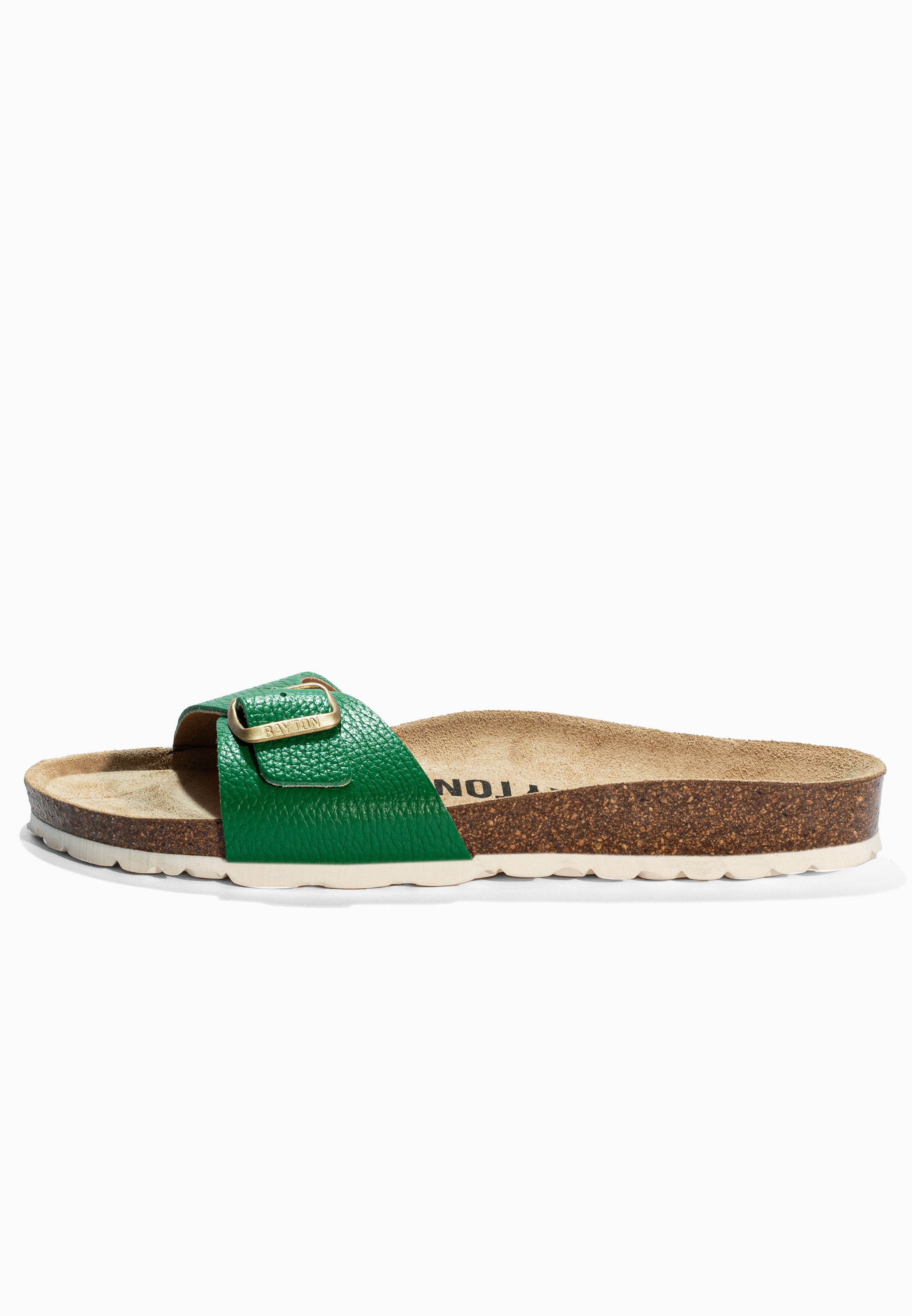 Zephyr Green Leather Sandals