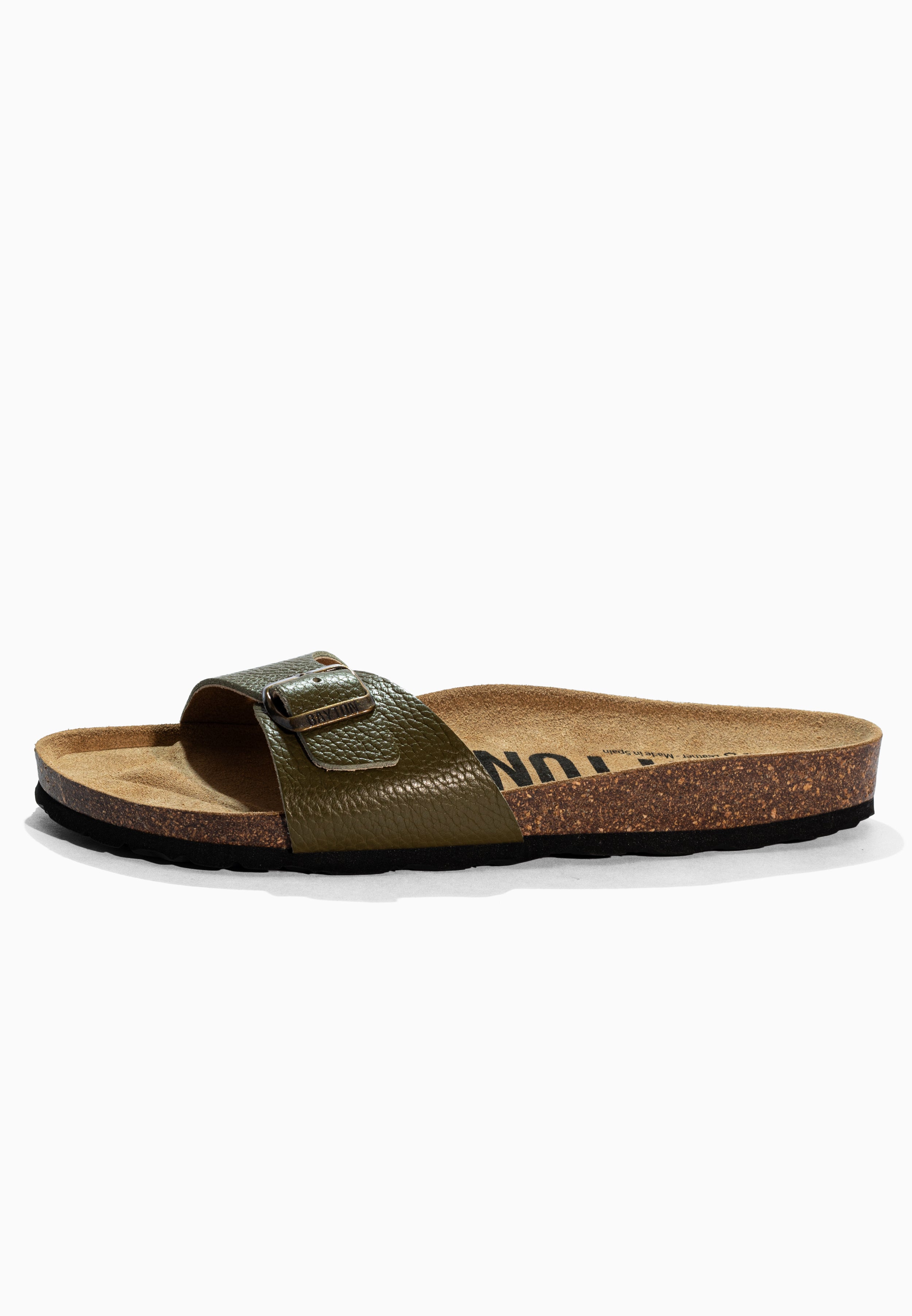 Zephyr Khaki Leather Sandals