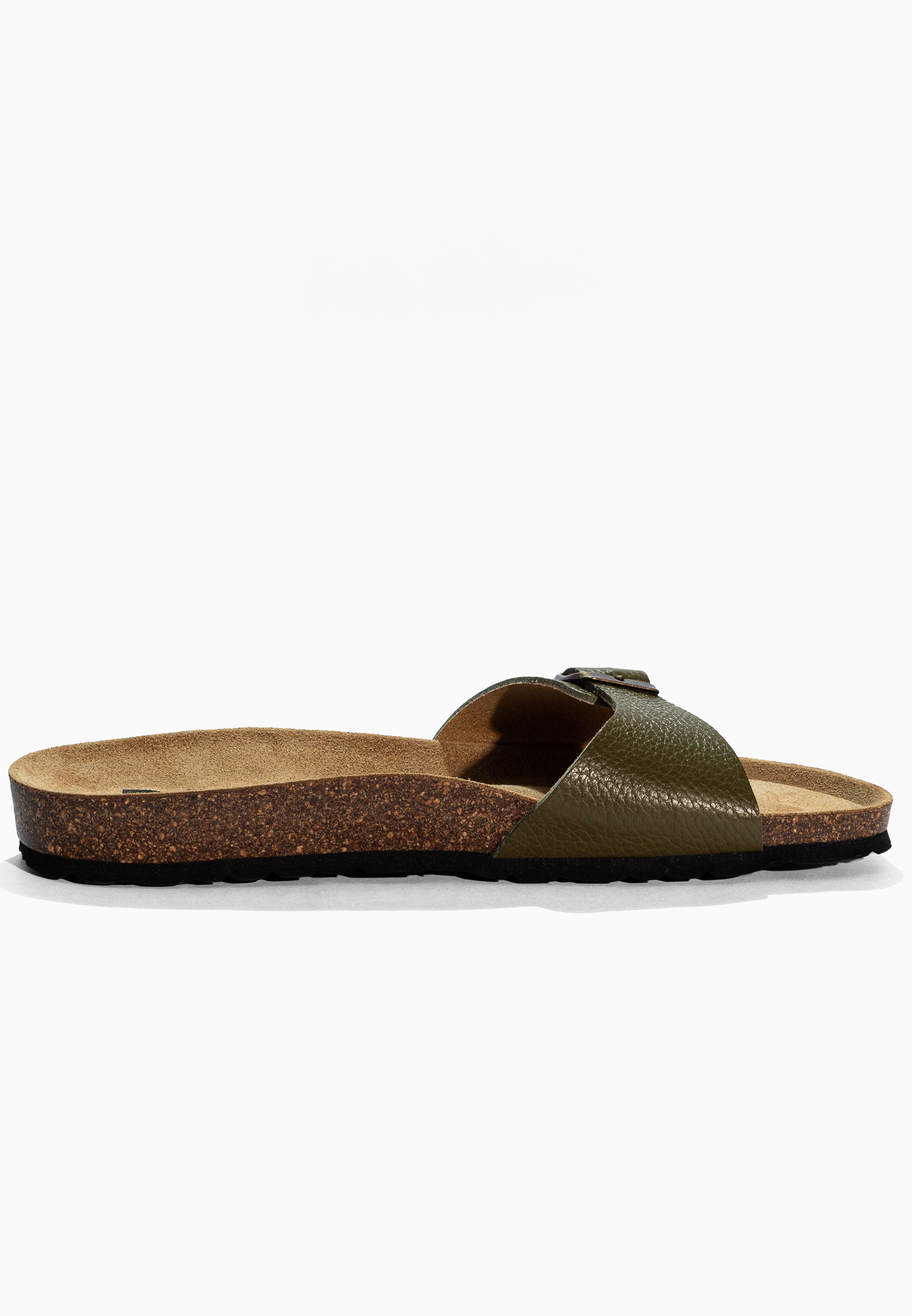 Zephyr Khaki Leather Sandals