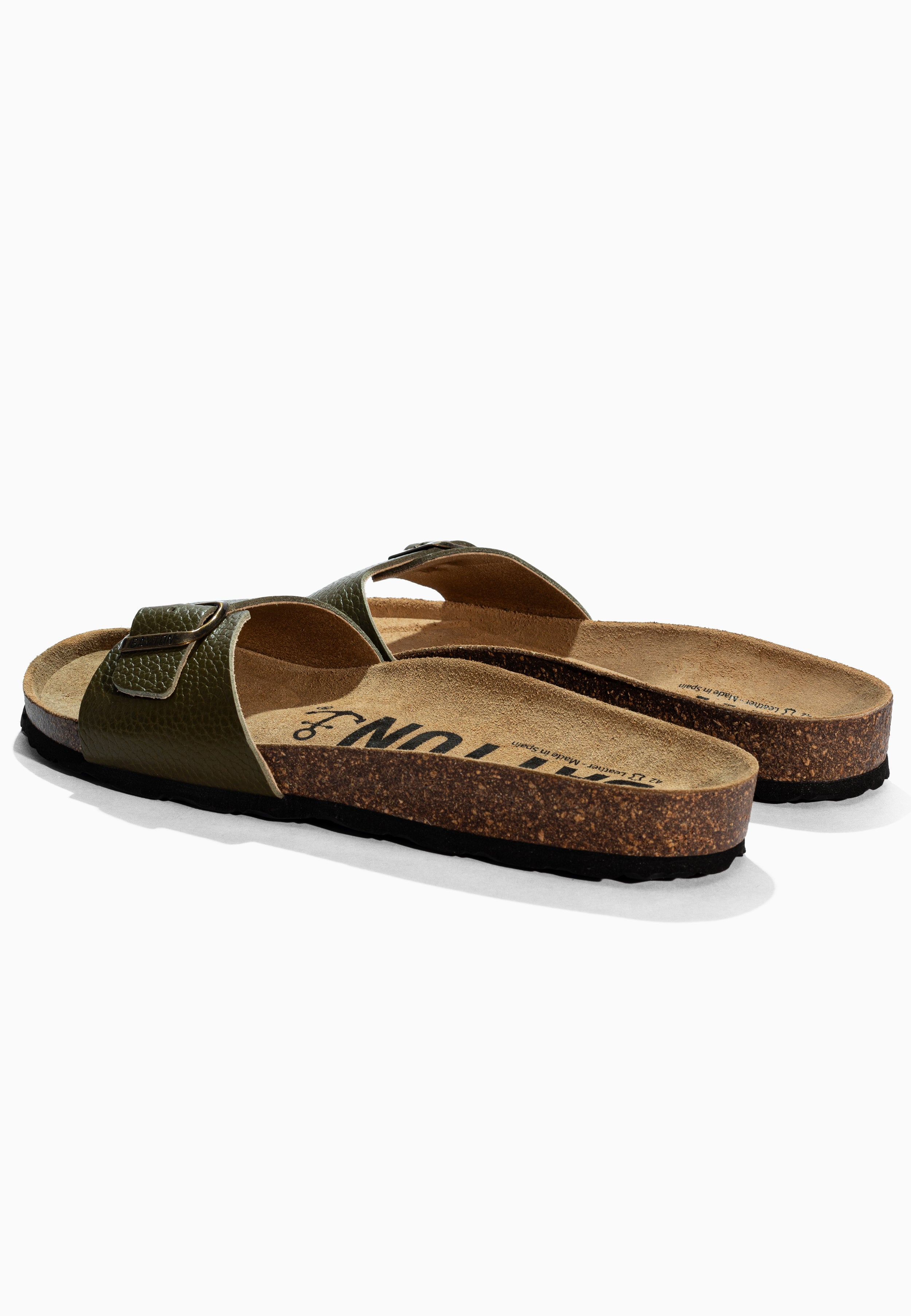 Sandales Zephyr Kaki en Cuir